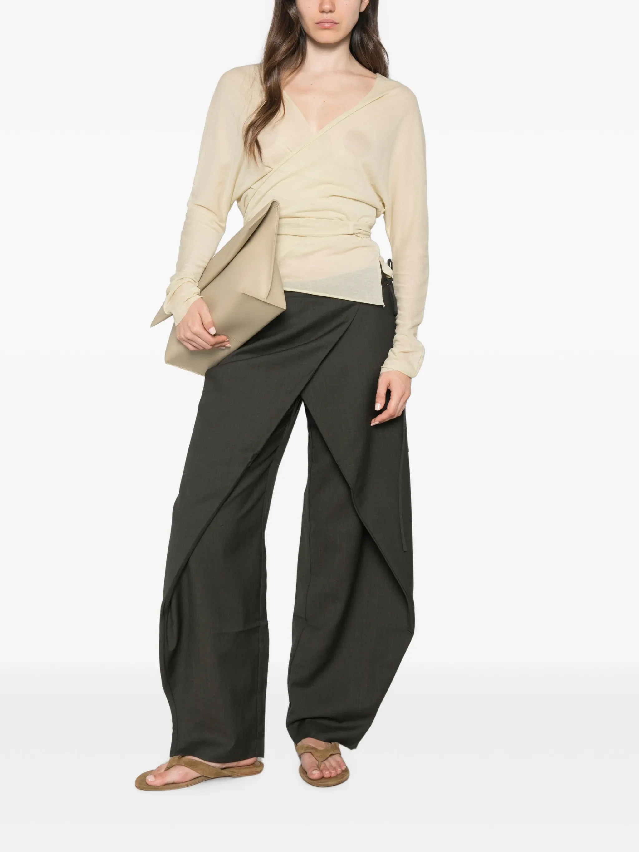 Rouleau wrap trousers