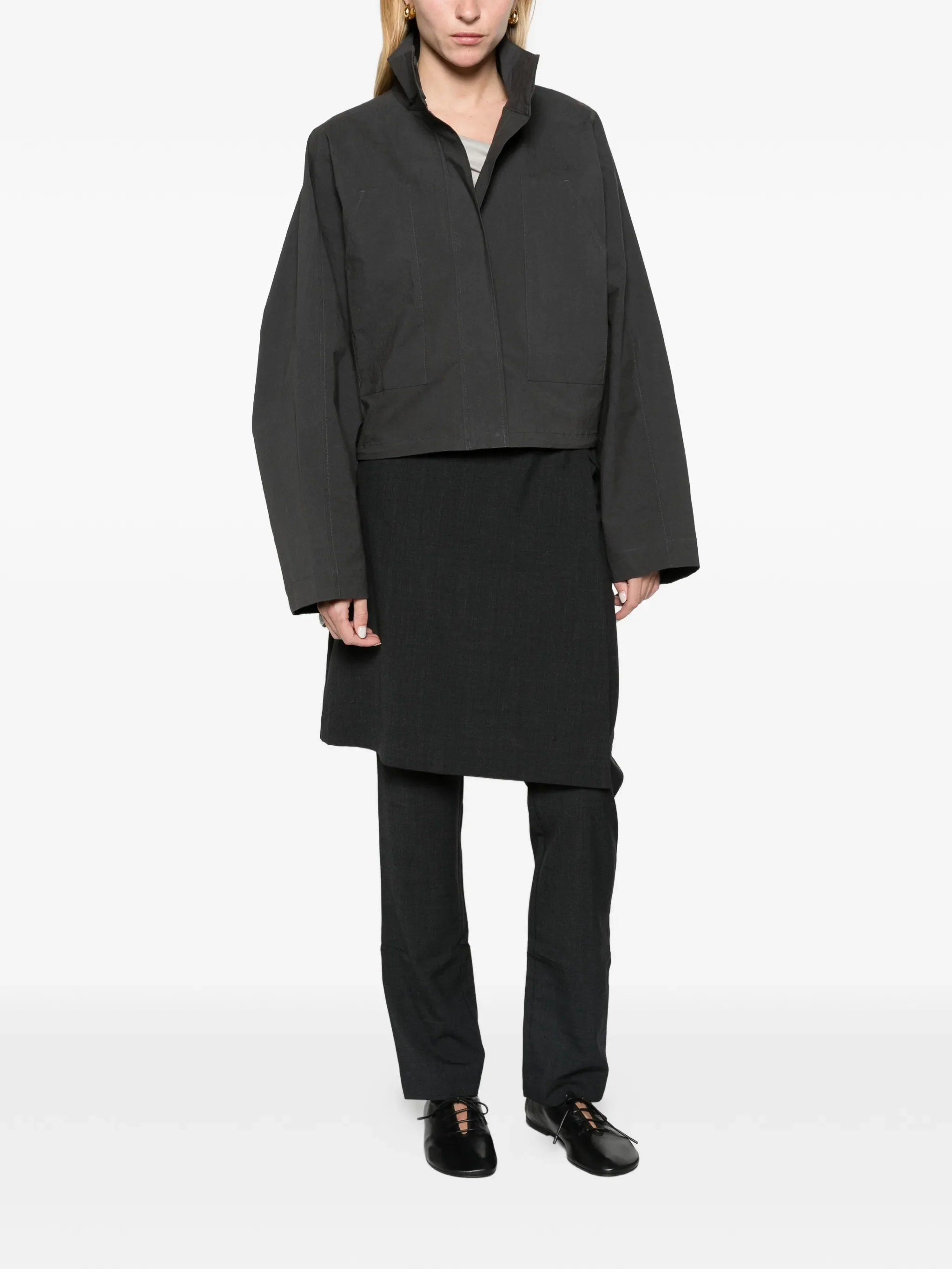 technical cotton carpenter jacket - iron glaze