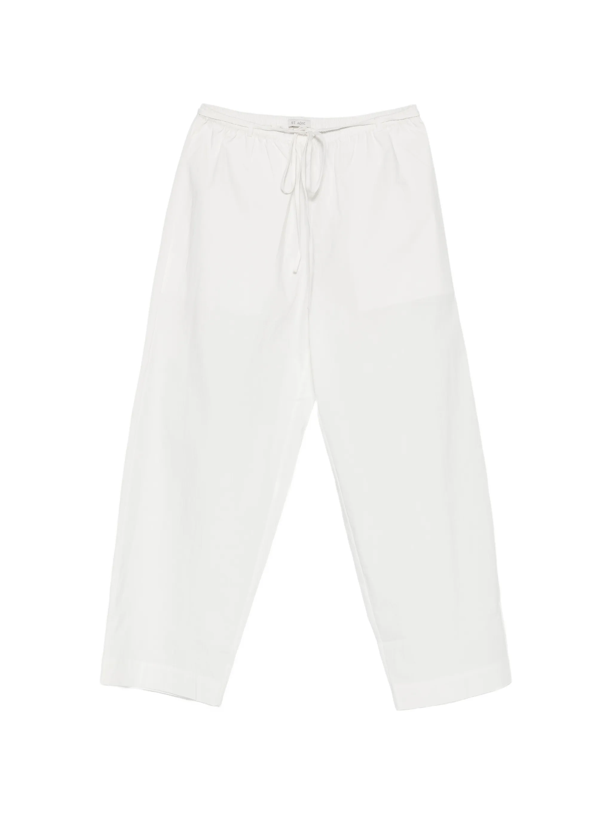 drawstring-fastening cropped pants