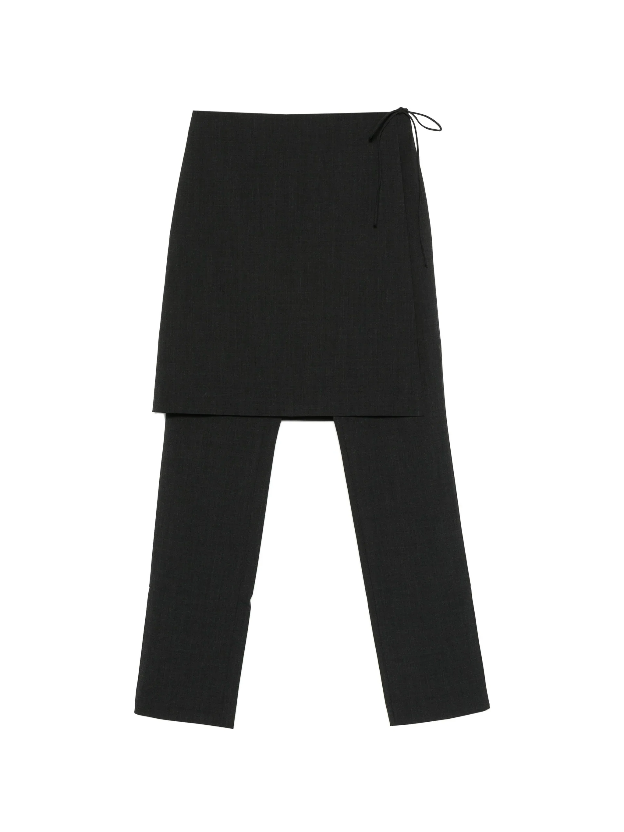wool sarong pants - dark graphite