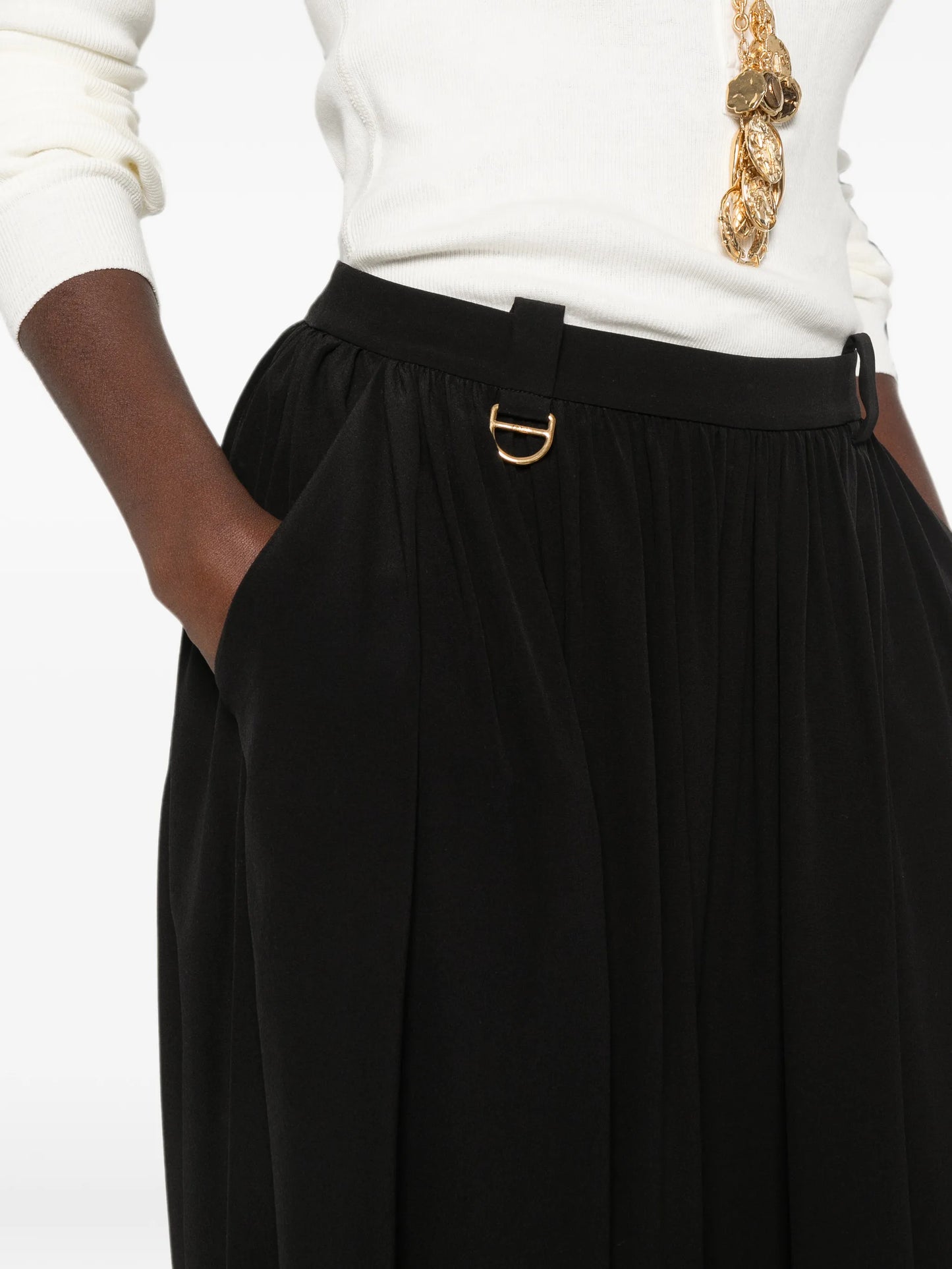 tie detail trousers