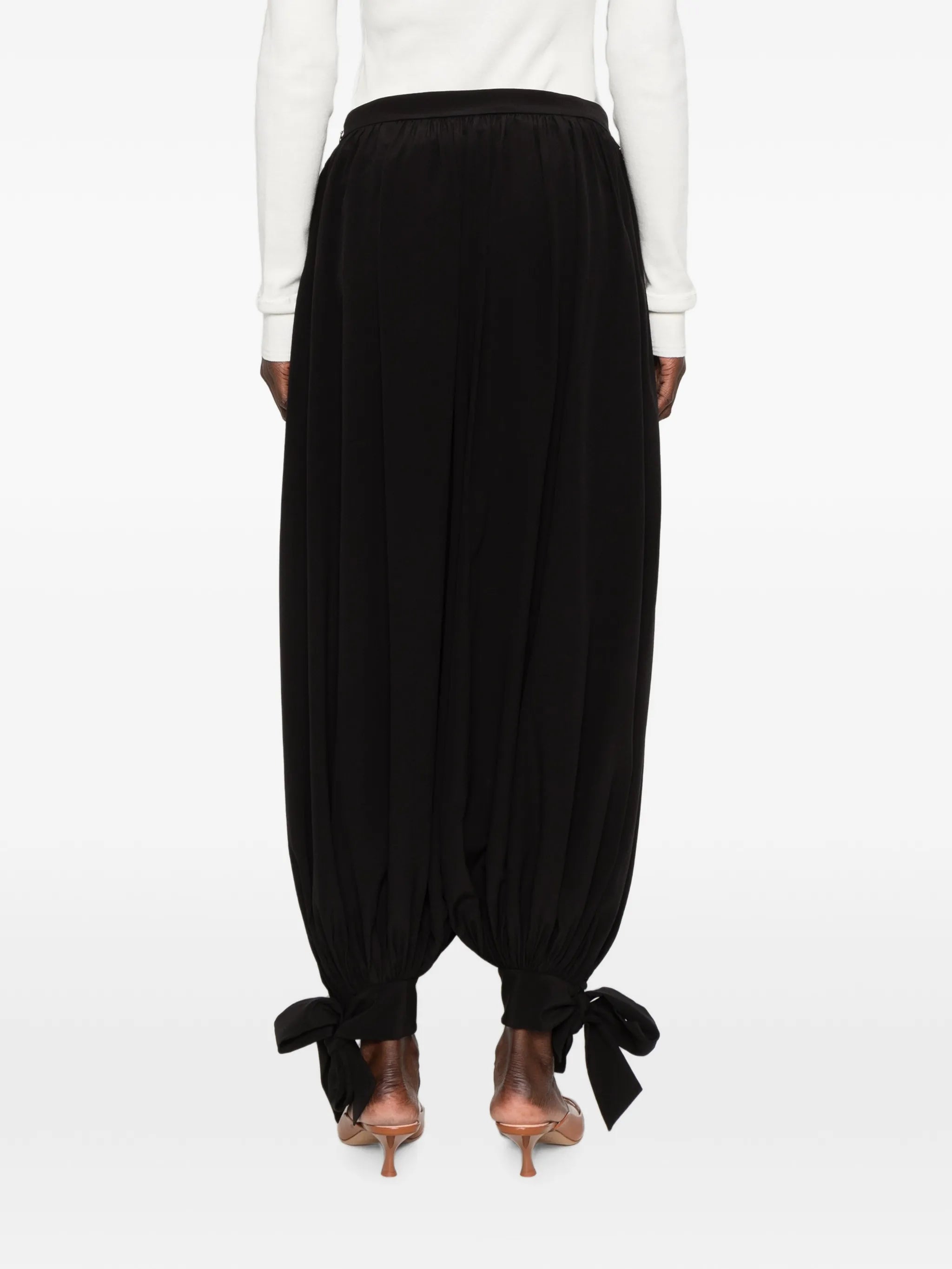tie detail trousers