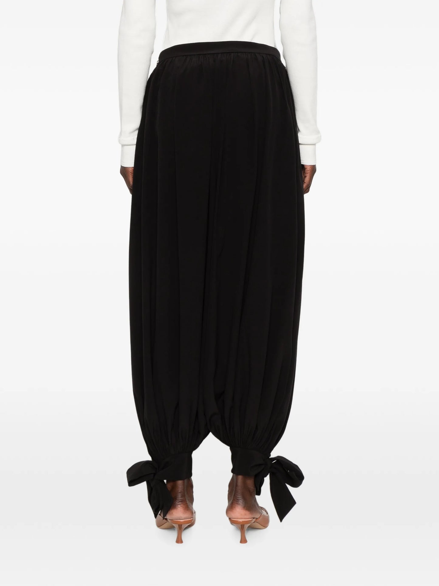 tie detail trousers