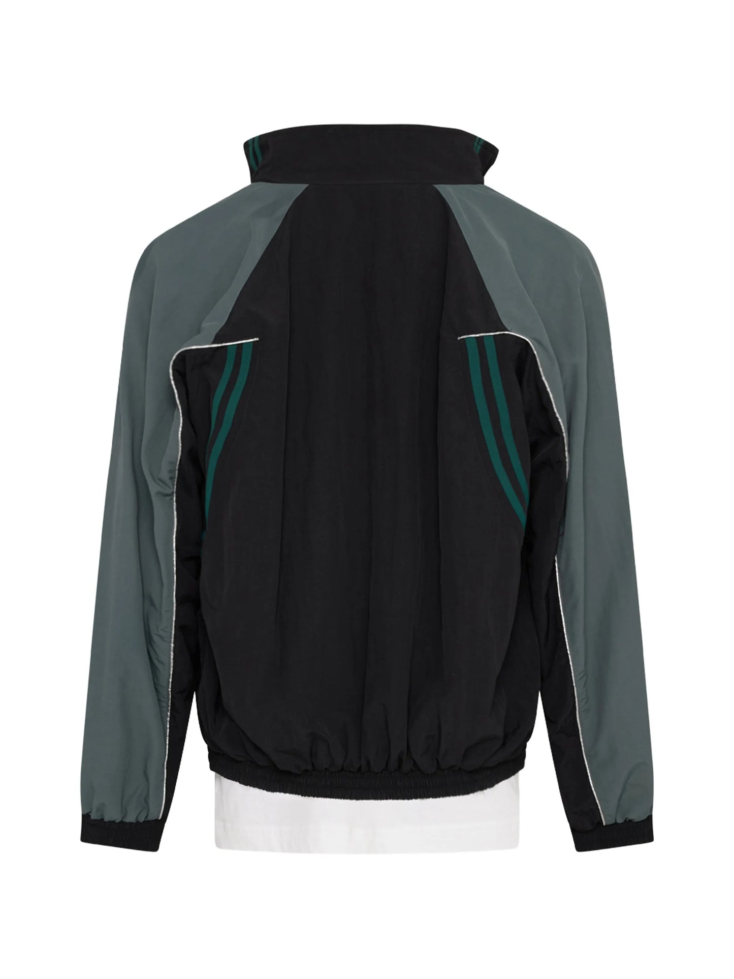embroidered colour-block jacket