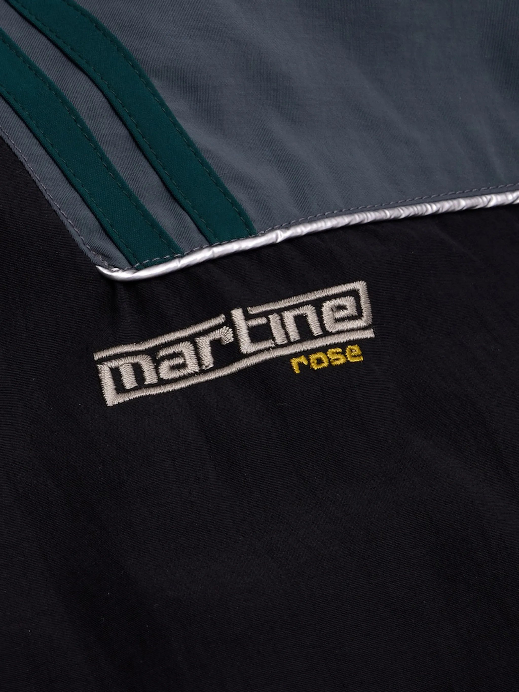 embroidered colour-block jacket