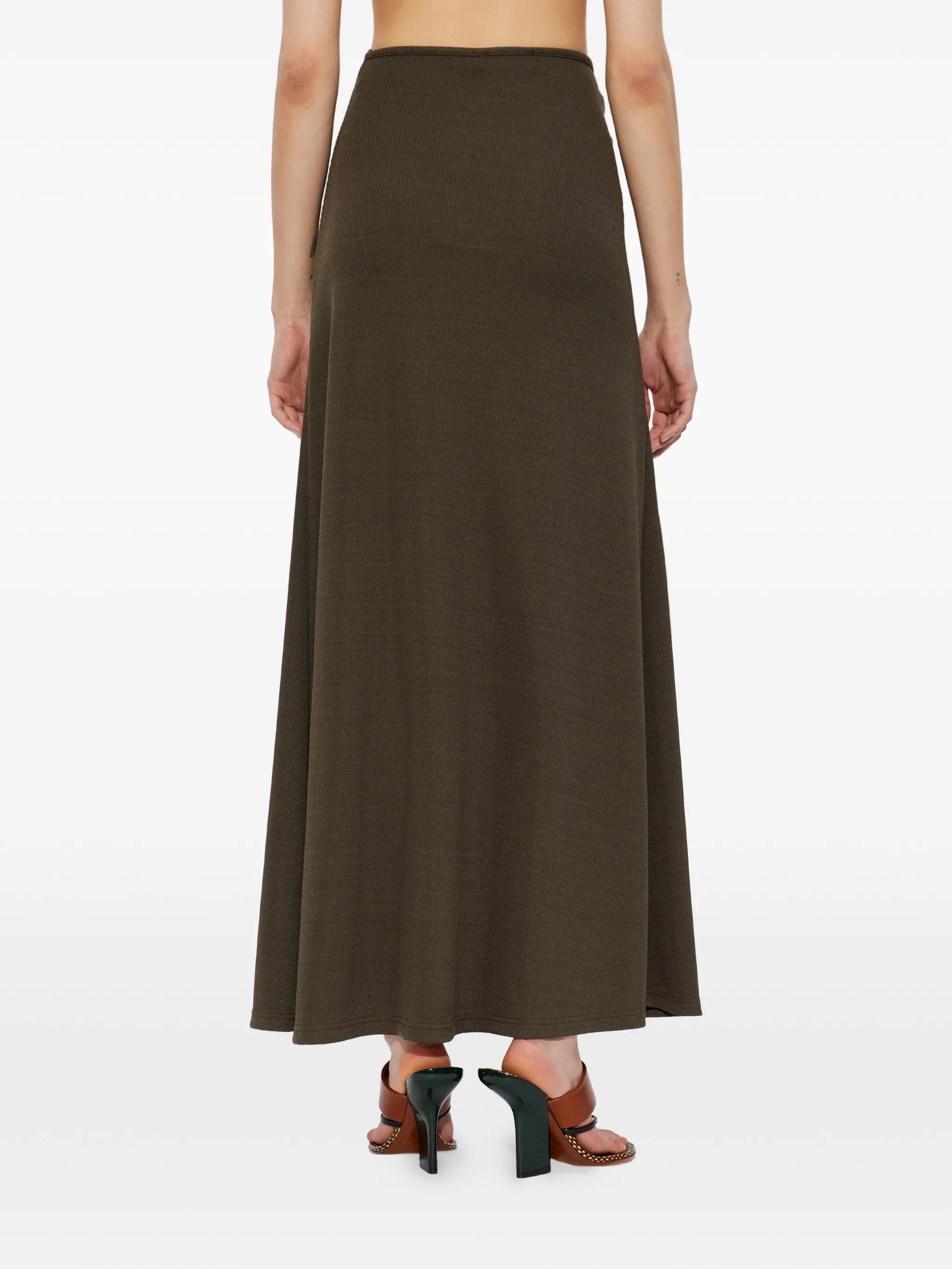 buckle gathered skirt