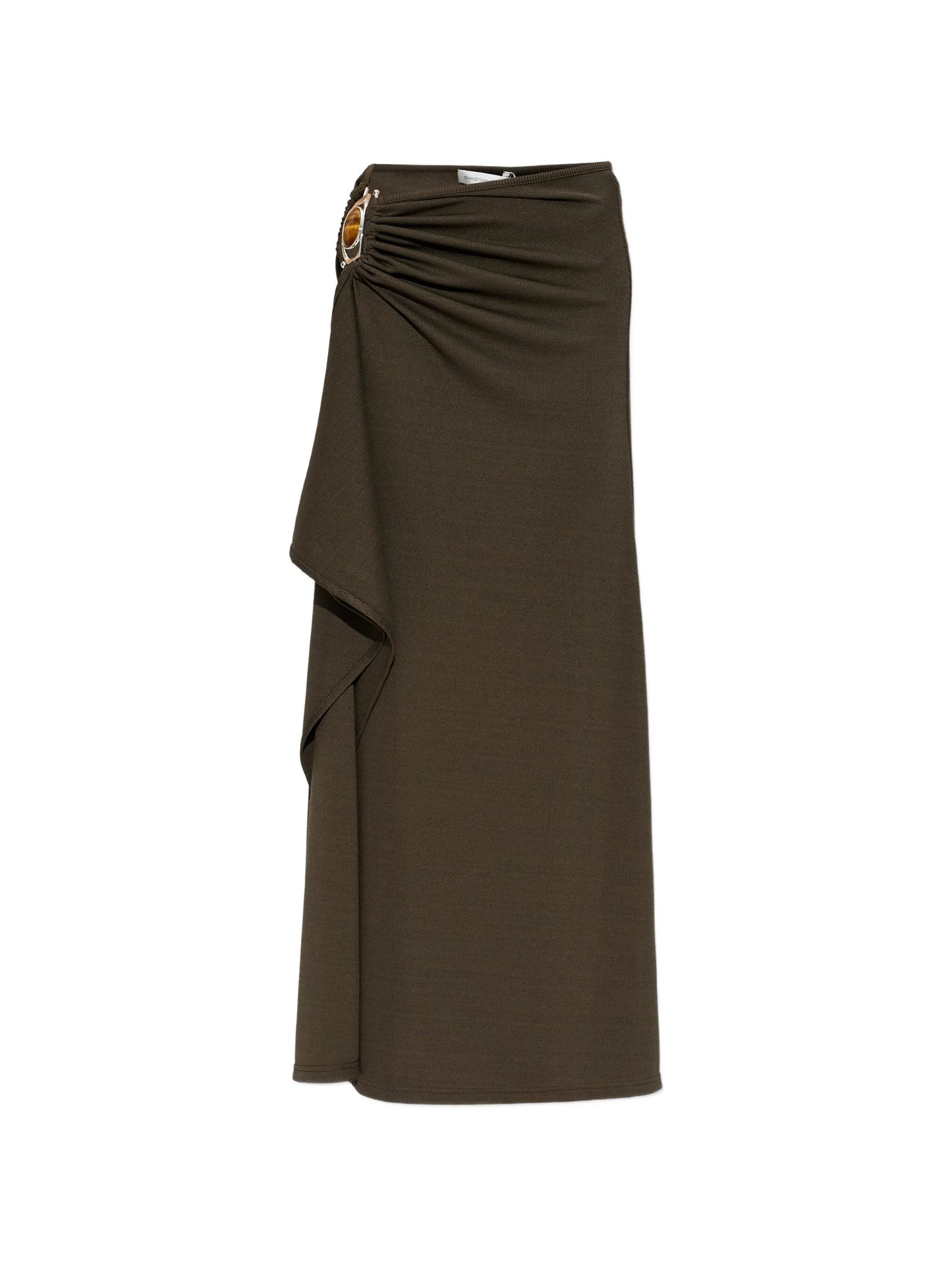 buckle gathered skirt
