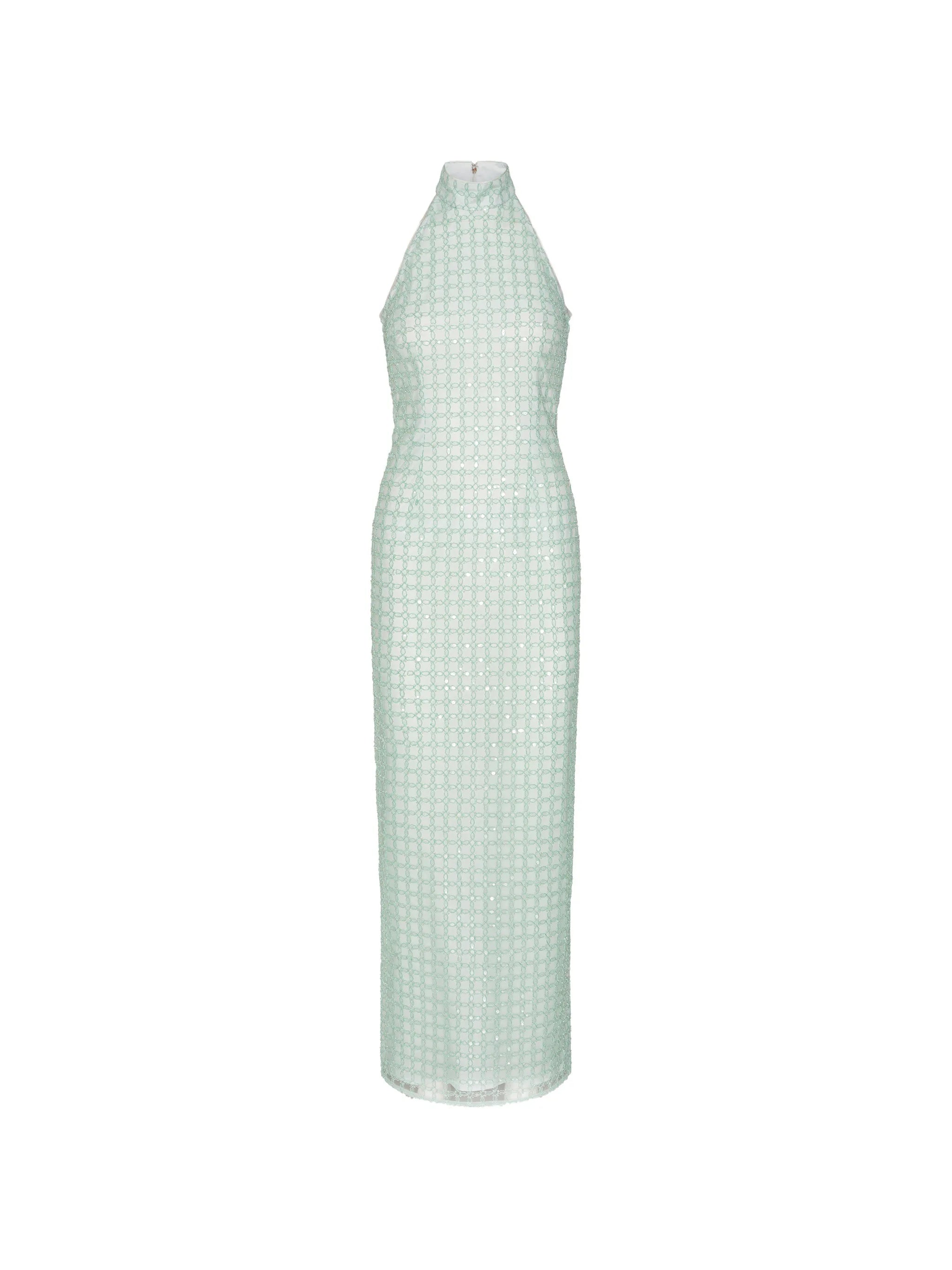 beaded maxi dress