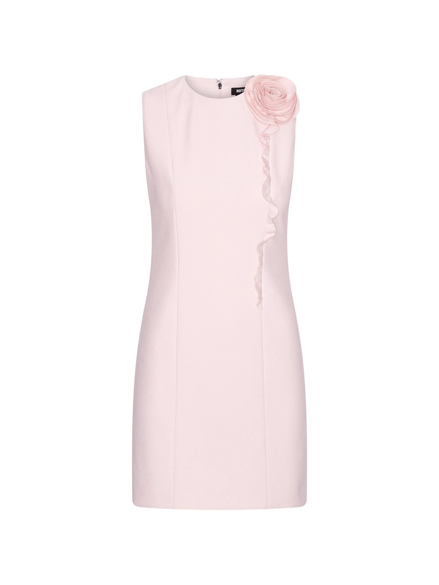 flower ruffle mini dress