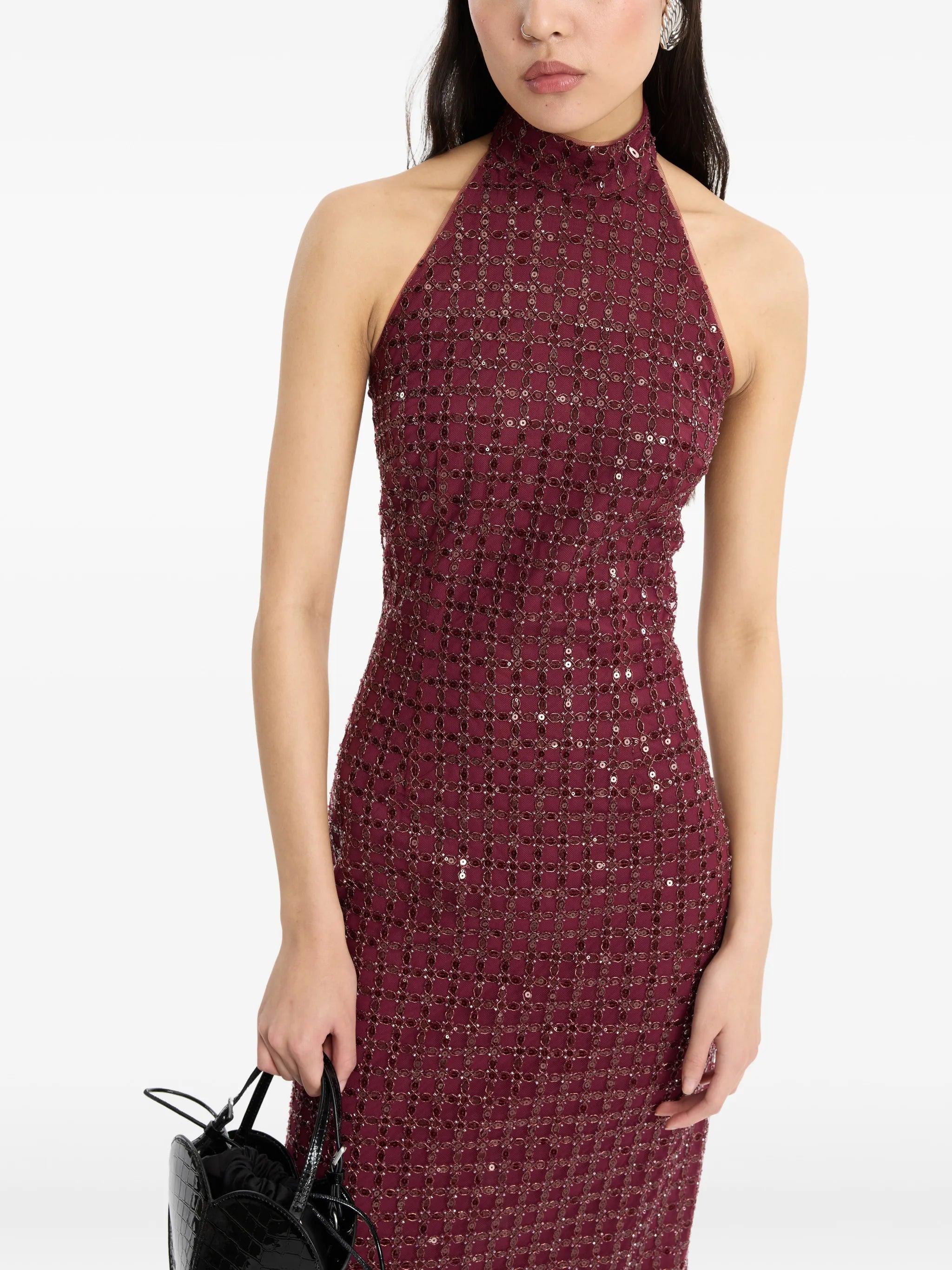beaded maxi dress