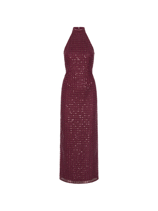 beaded maxi dress
