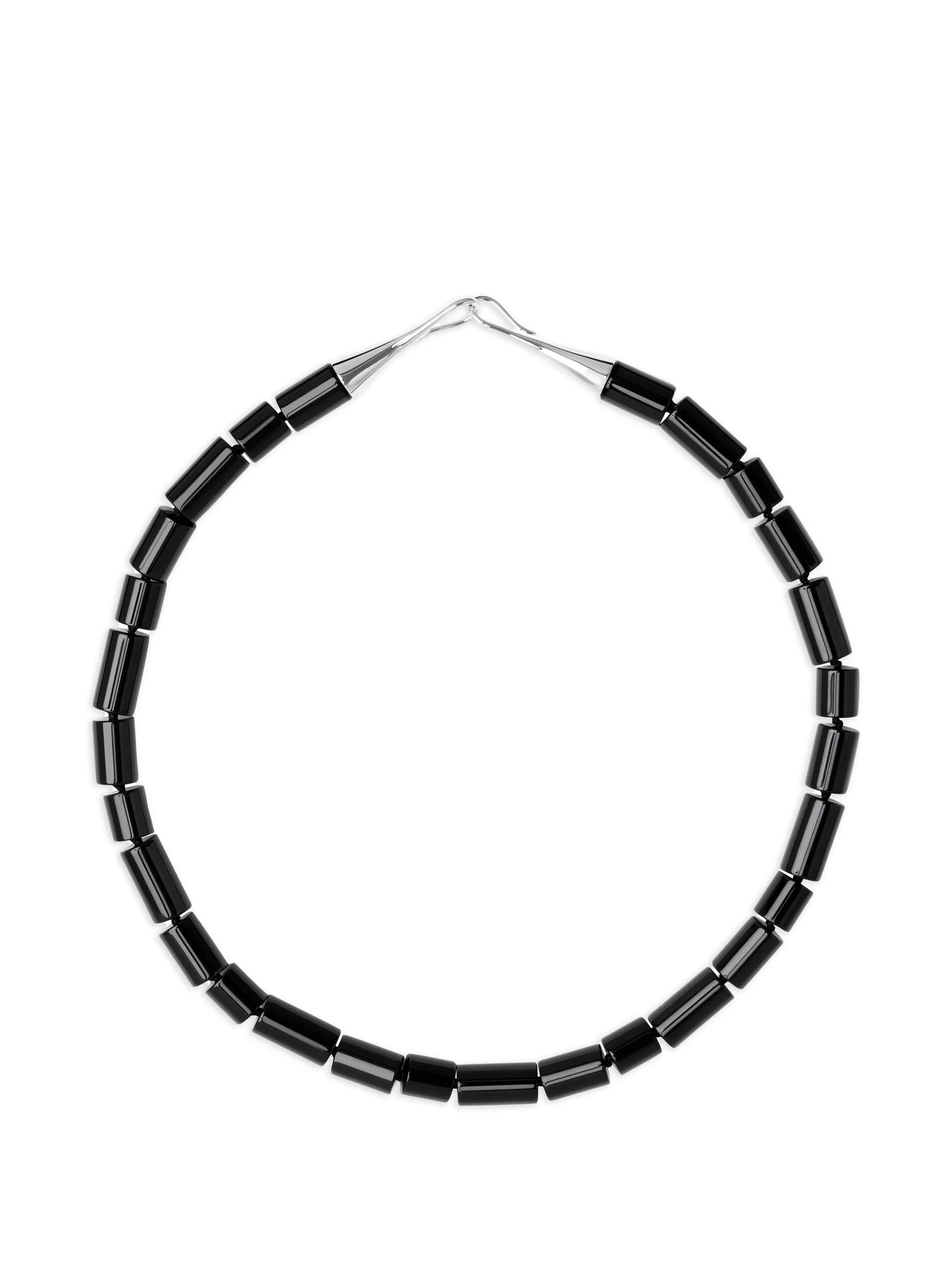 The Sadie onyx beaded necklace