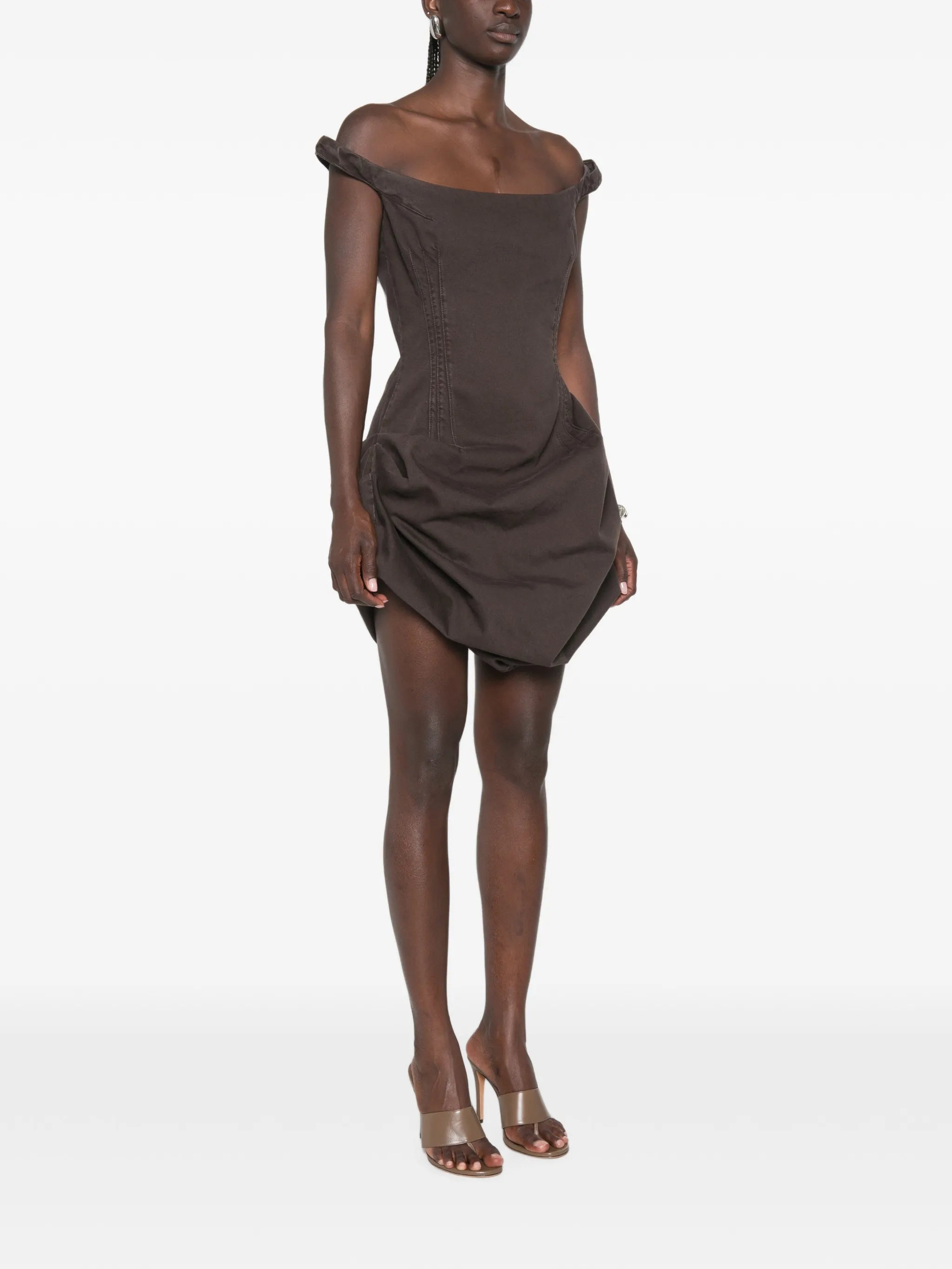 off-shoulder mini dress
