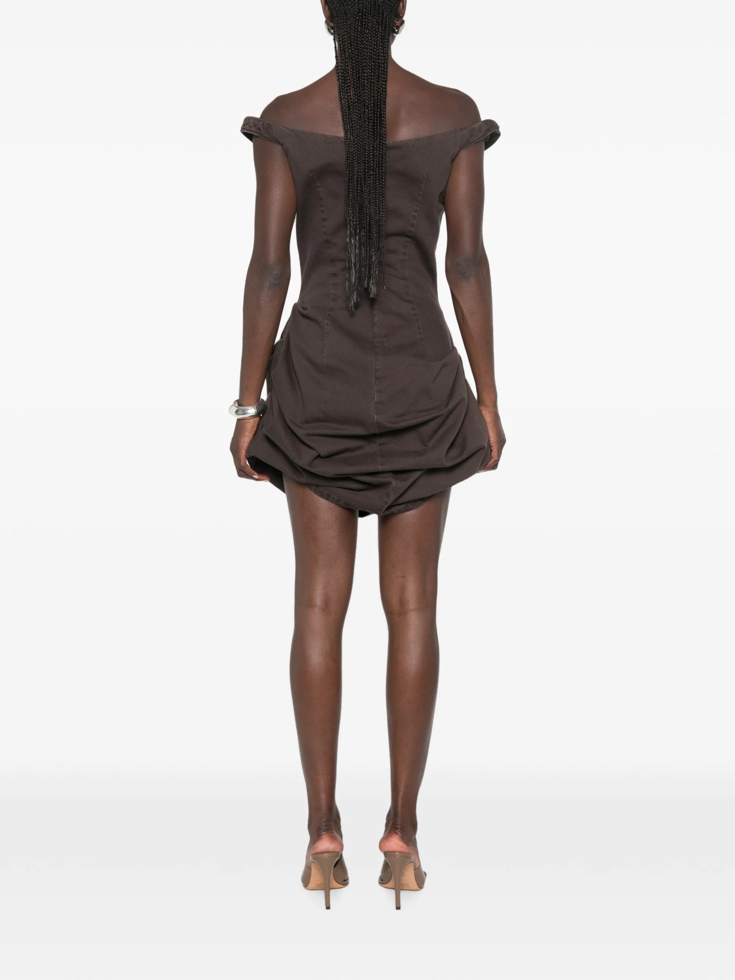 off-shoulder mini dress