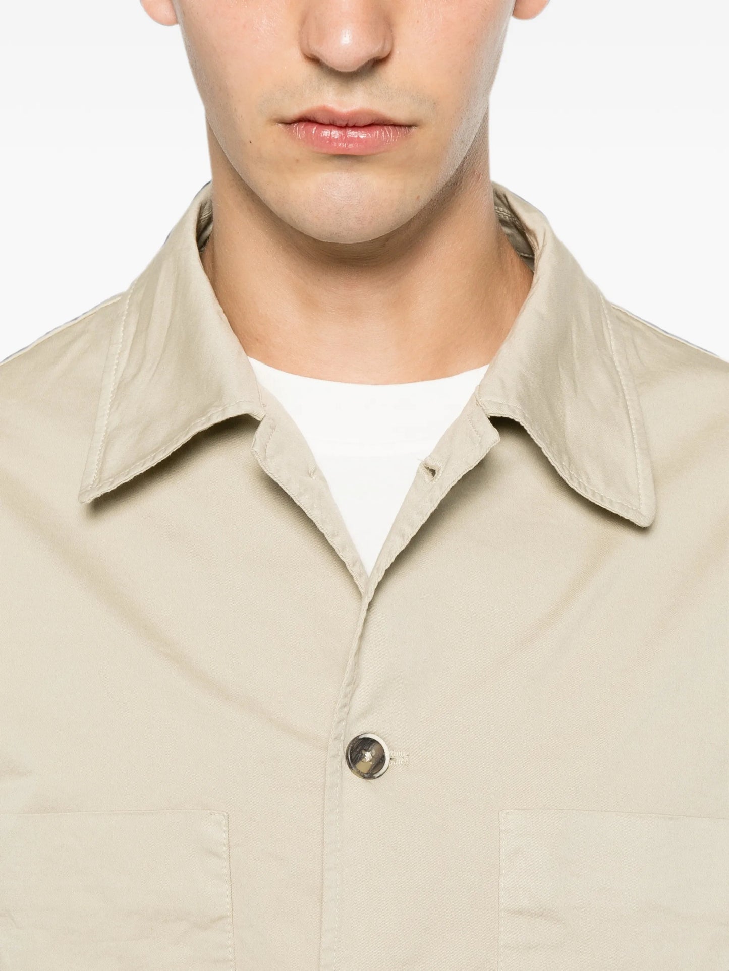 Fio patch-pocket overshirt