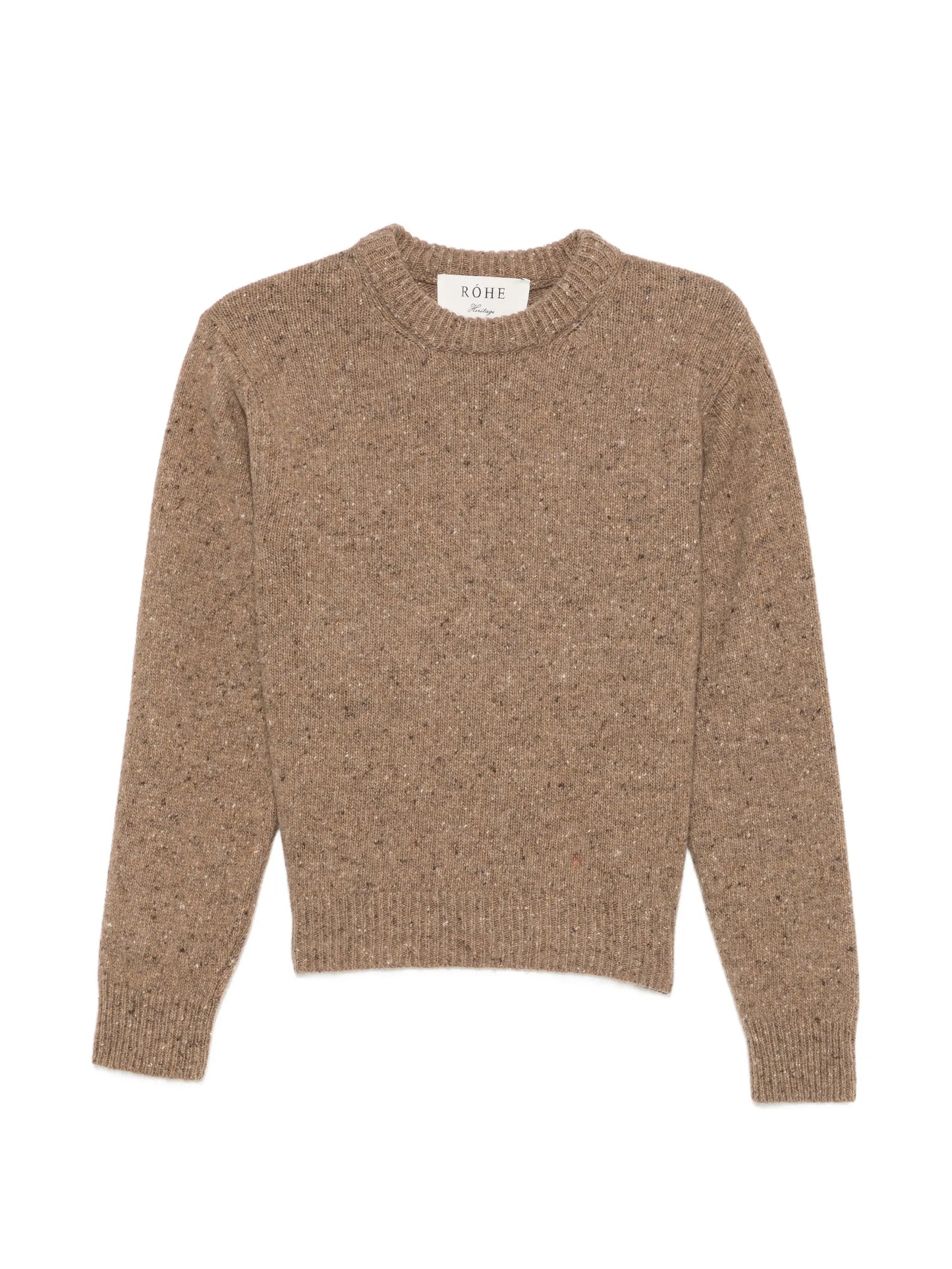 mouline crew-neck sweater