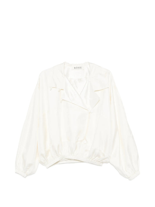 silk blouson jacket