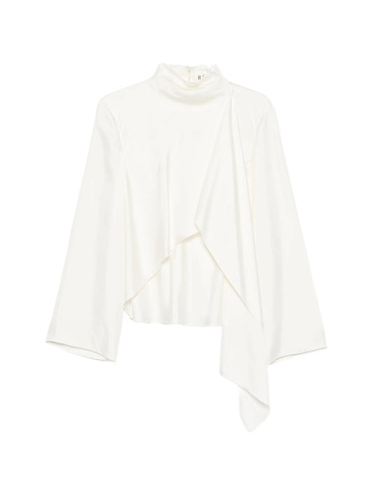 foulard-style draped top