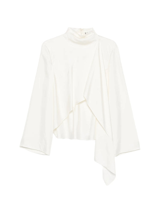 foulard-style draped top