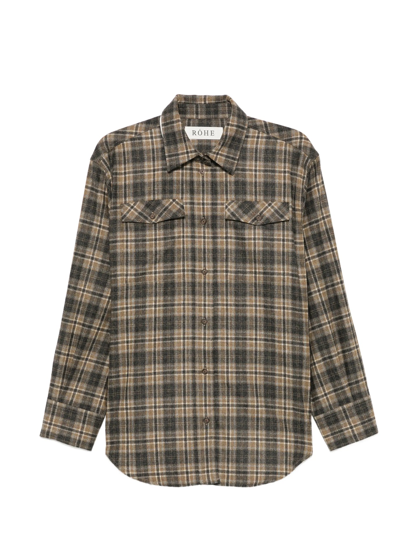 Western checked overshirt