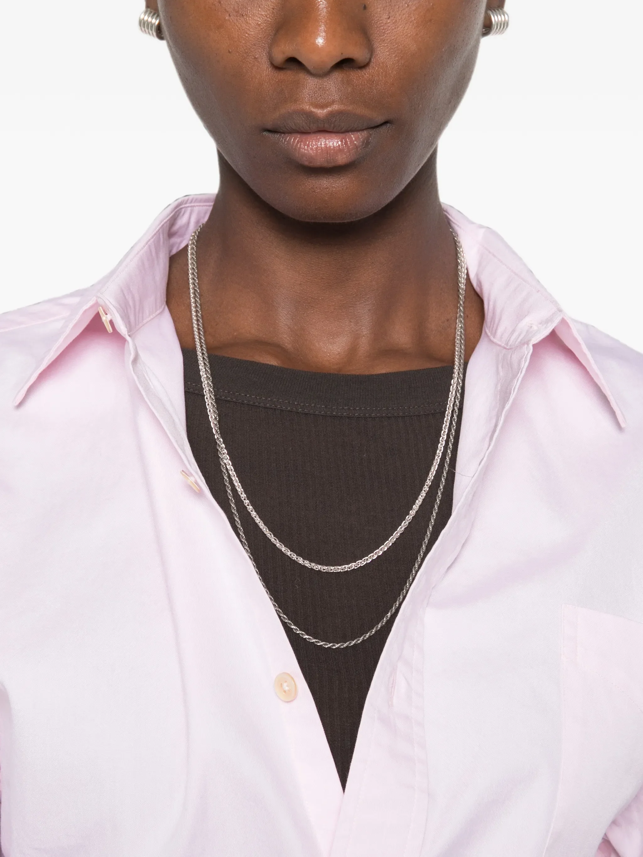Split Hem Shirt light pink
