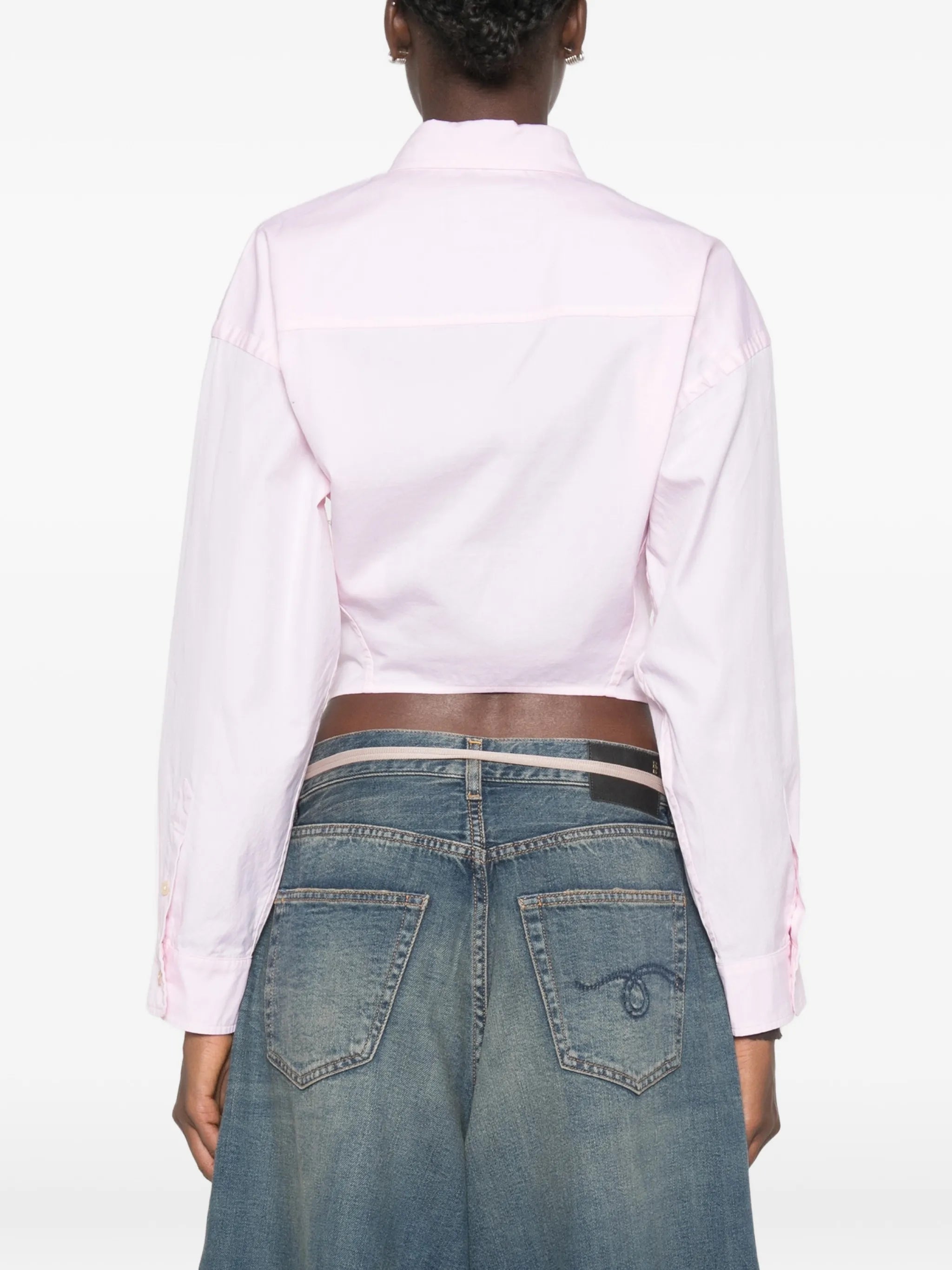Split Hem Shirt light pink