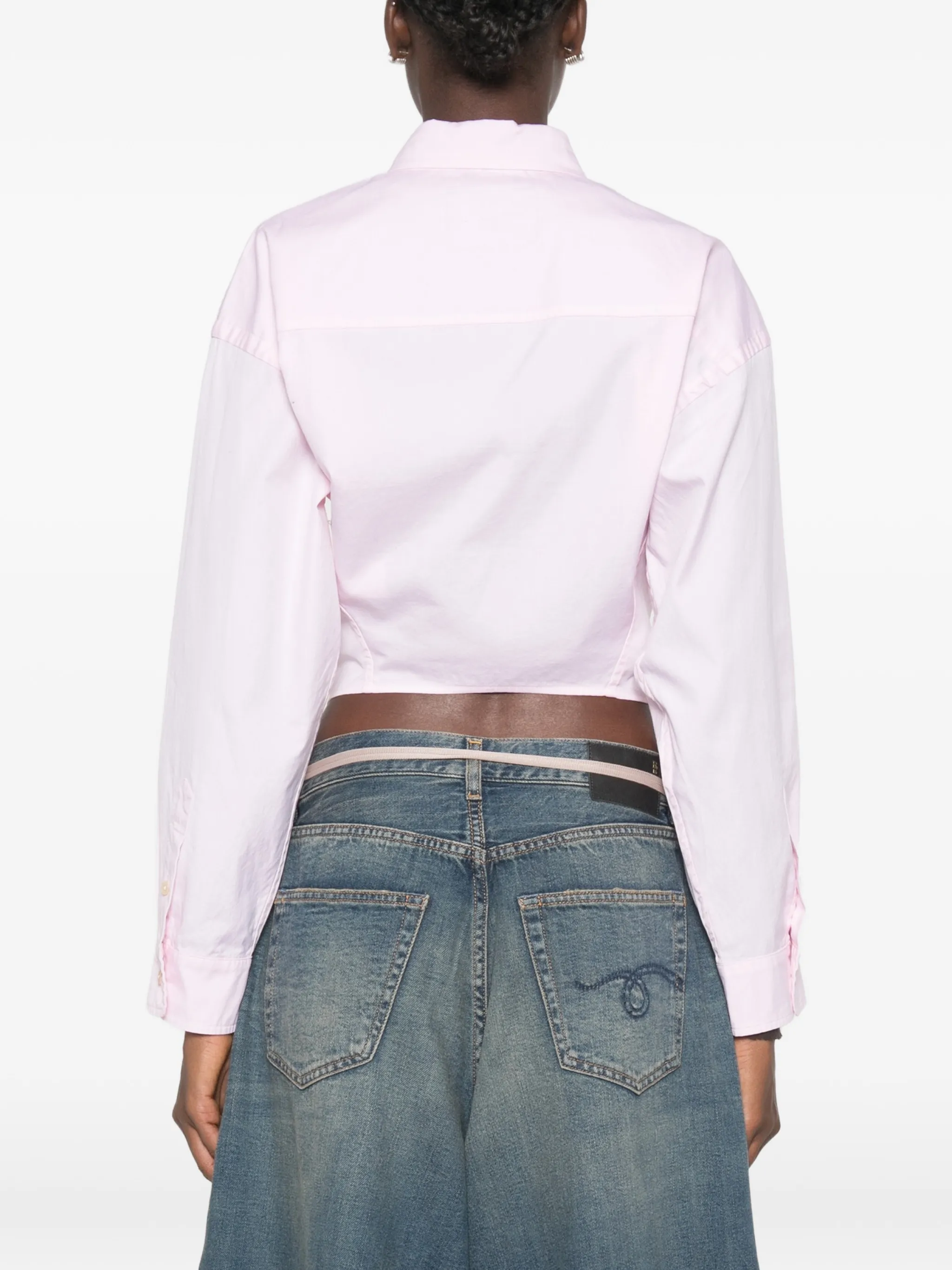 Split Hem Shirt light pink
