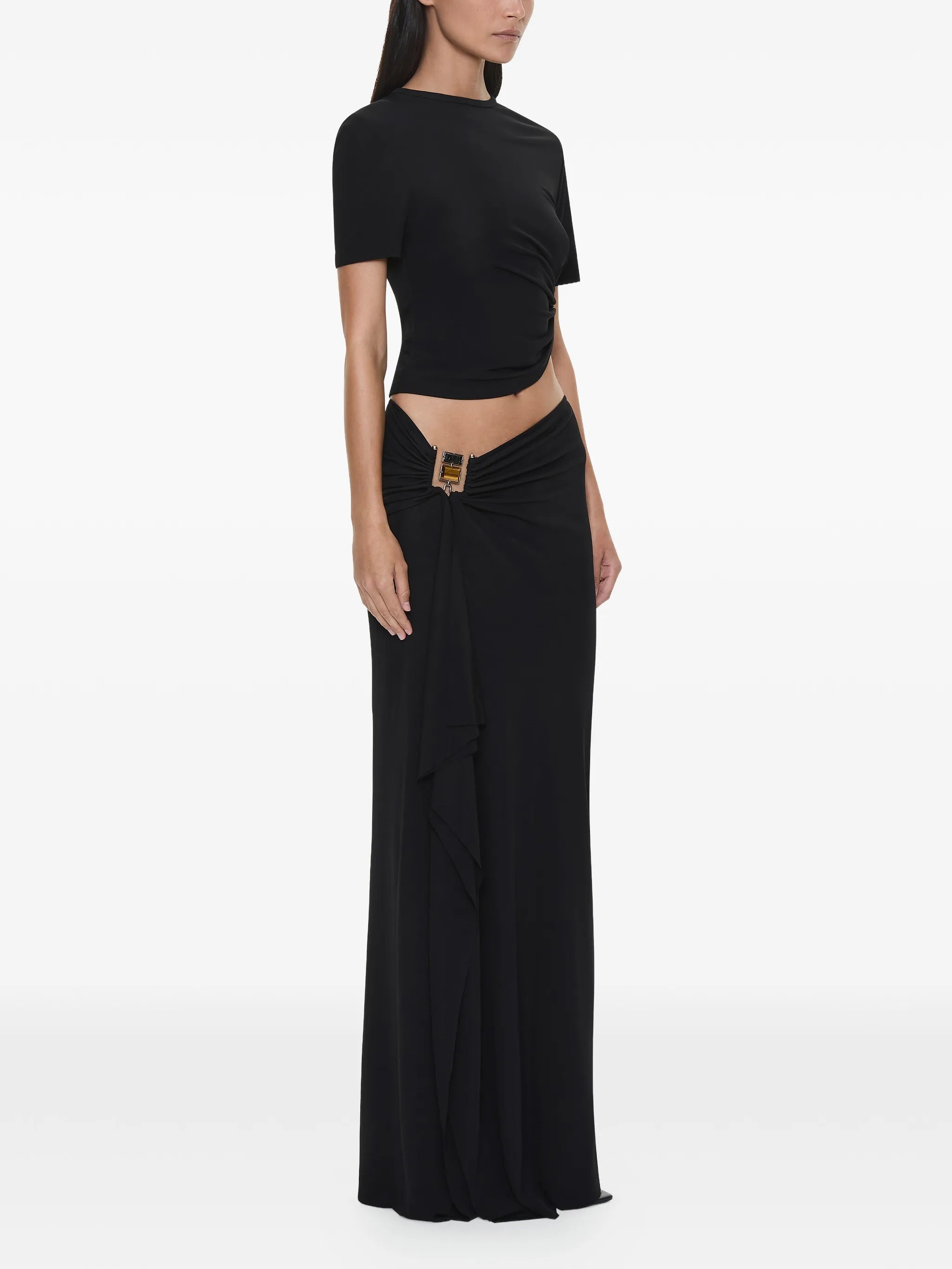 Bezel Cascade Quartz long skirt