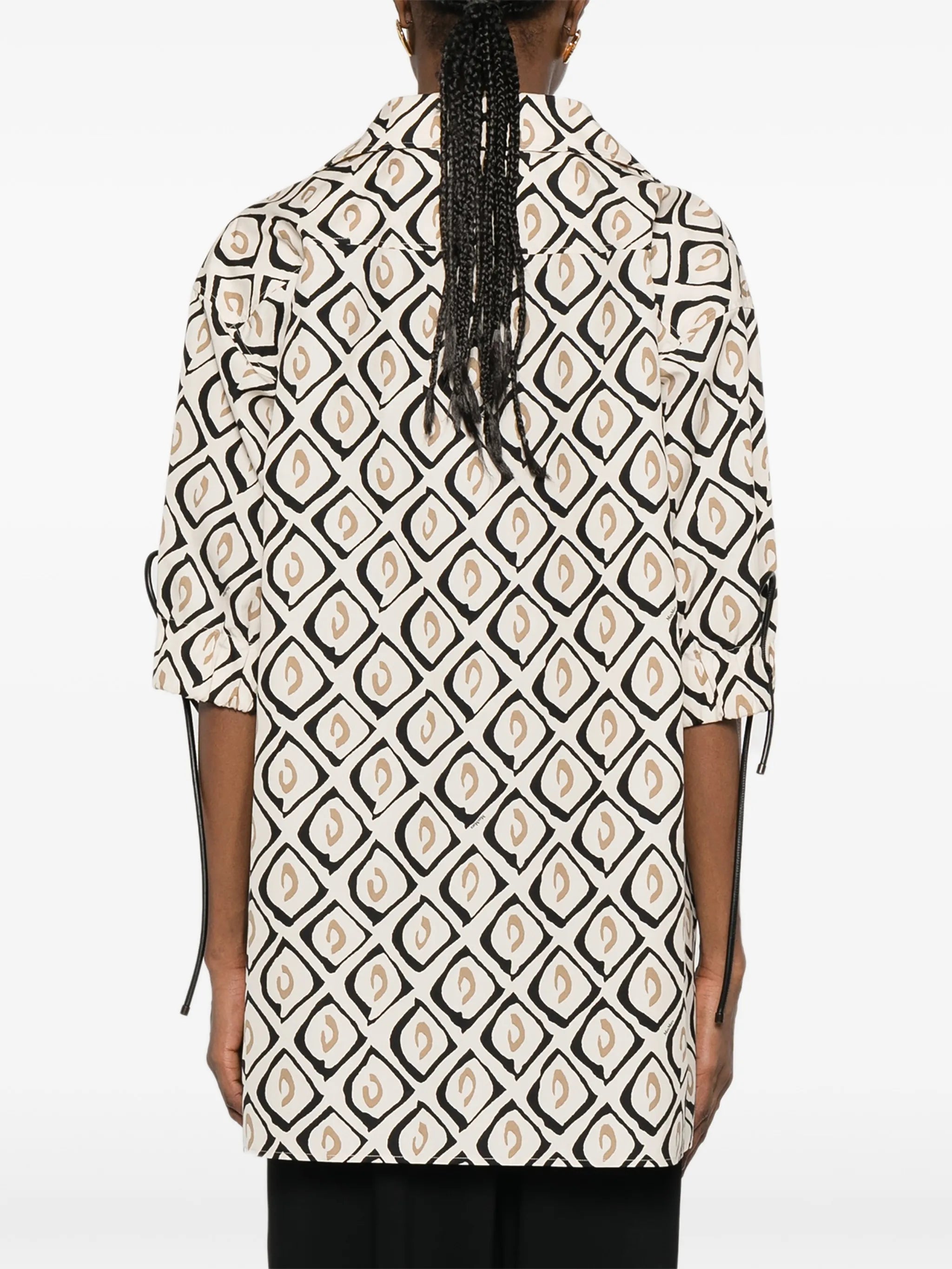 Mxmecru tie-detail patterned blouse