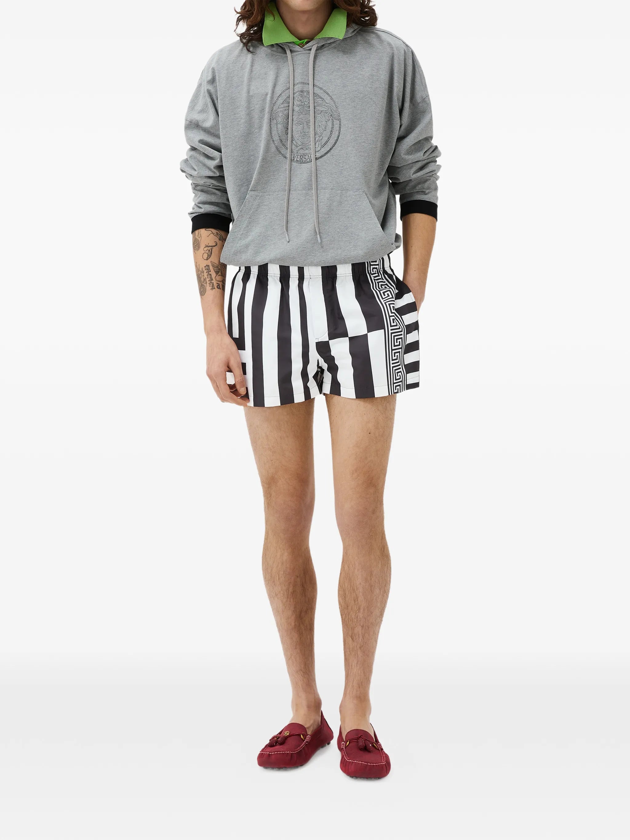printed swim shorts