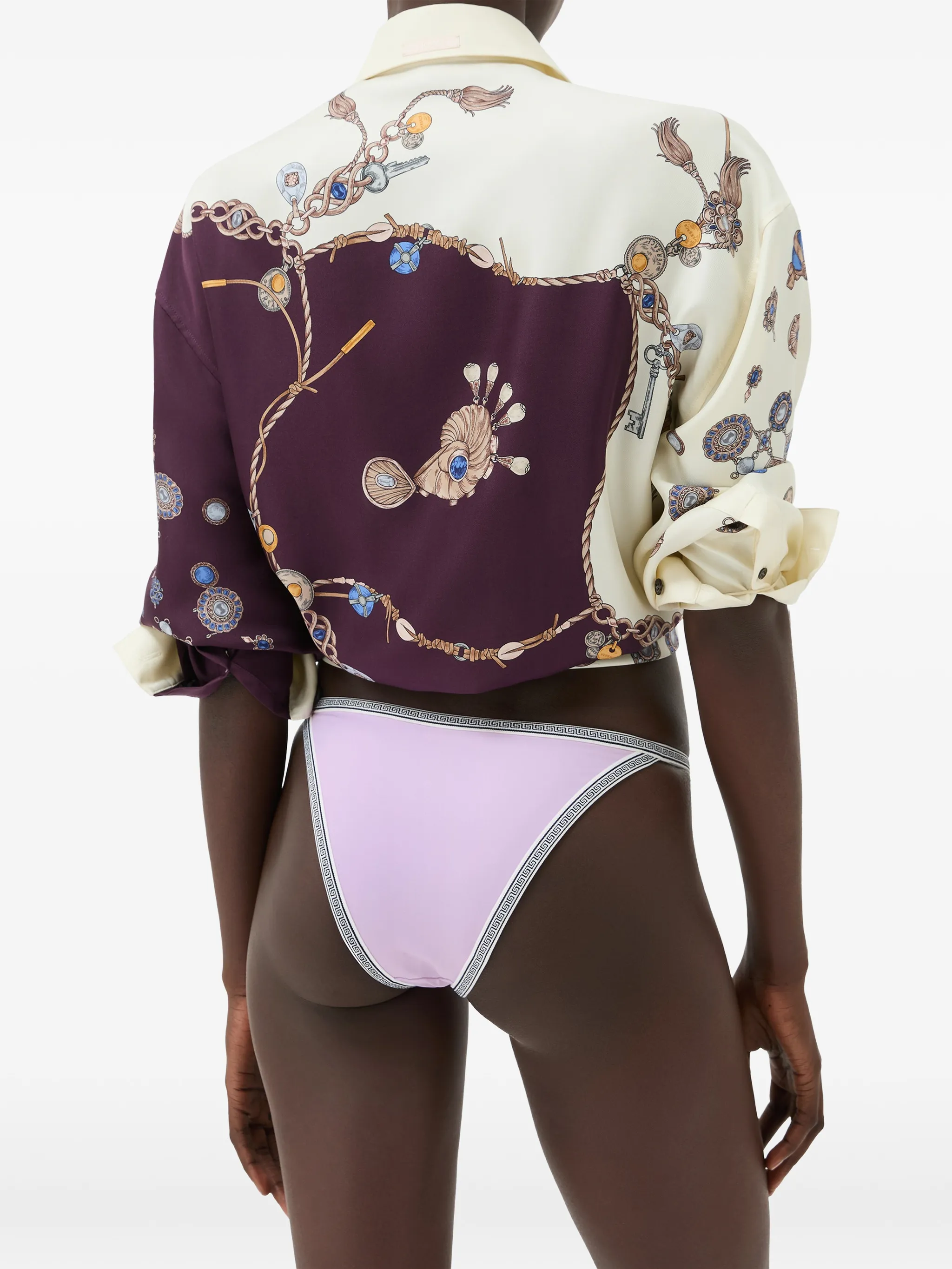 embroidered-logo bikini bottoms