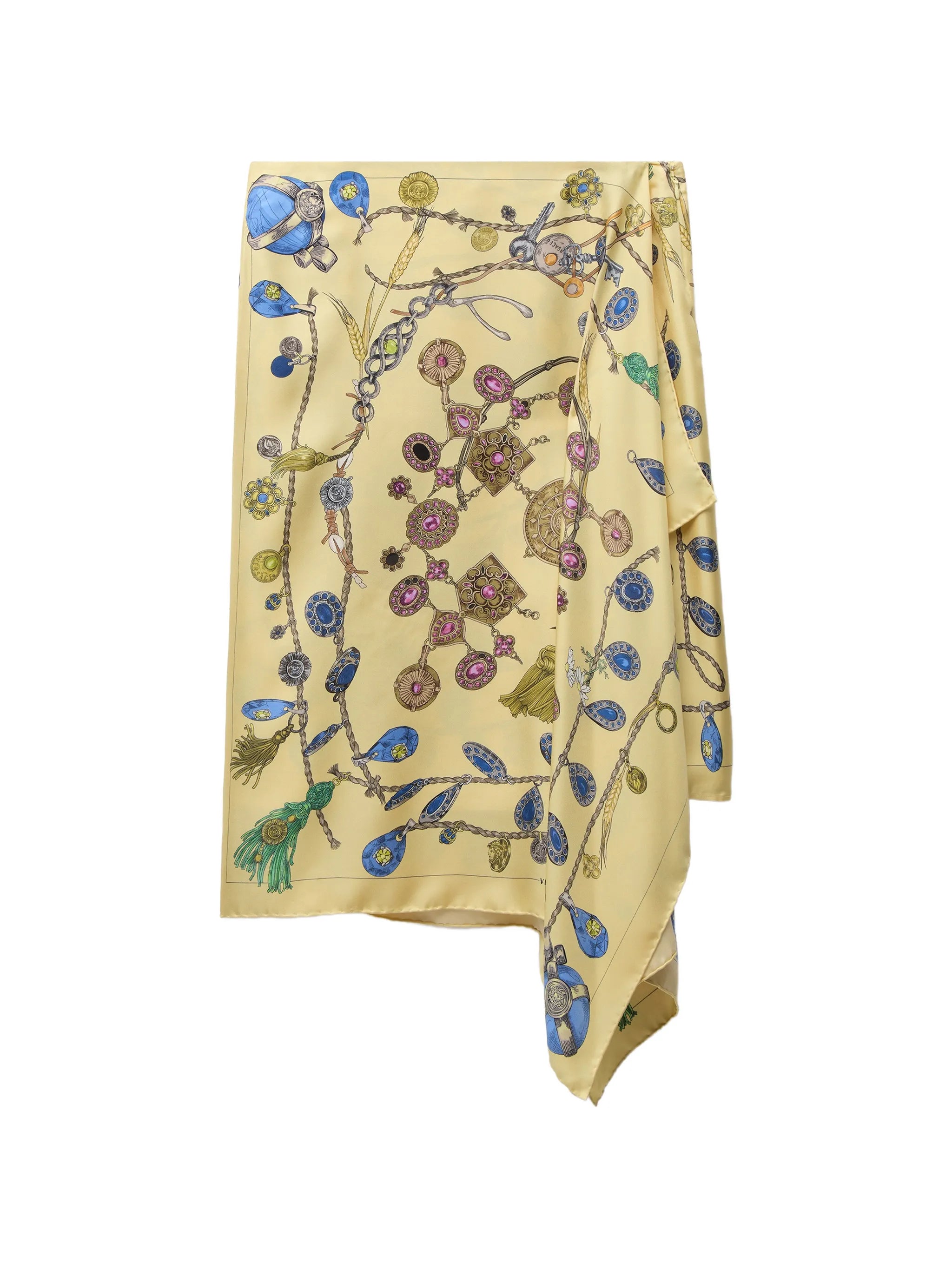 printed midi skirt