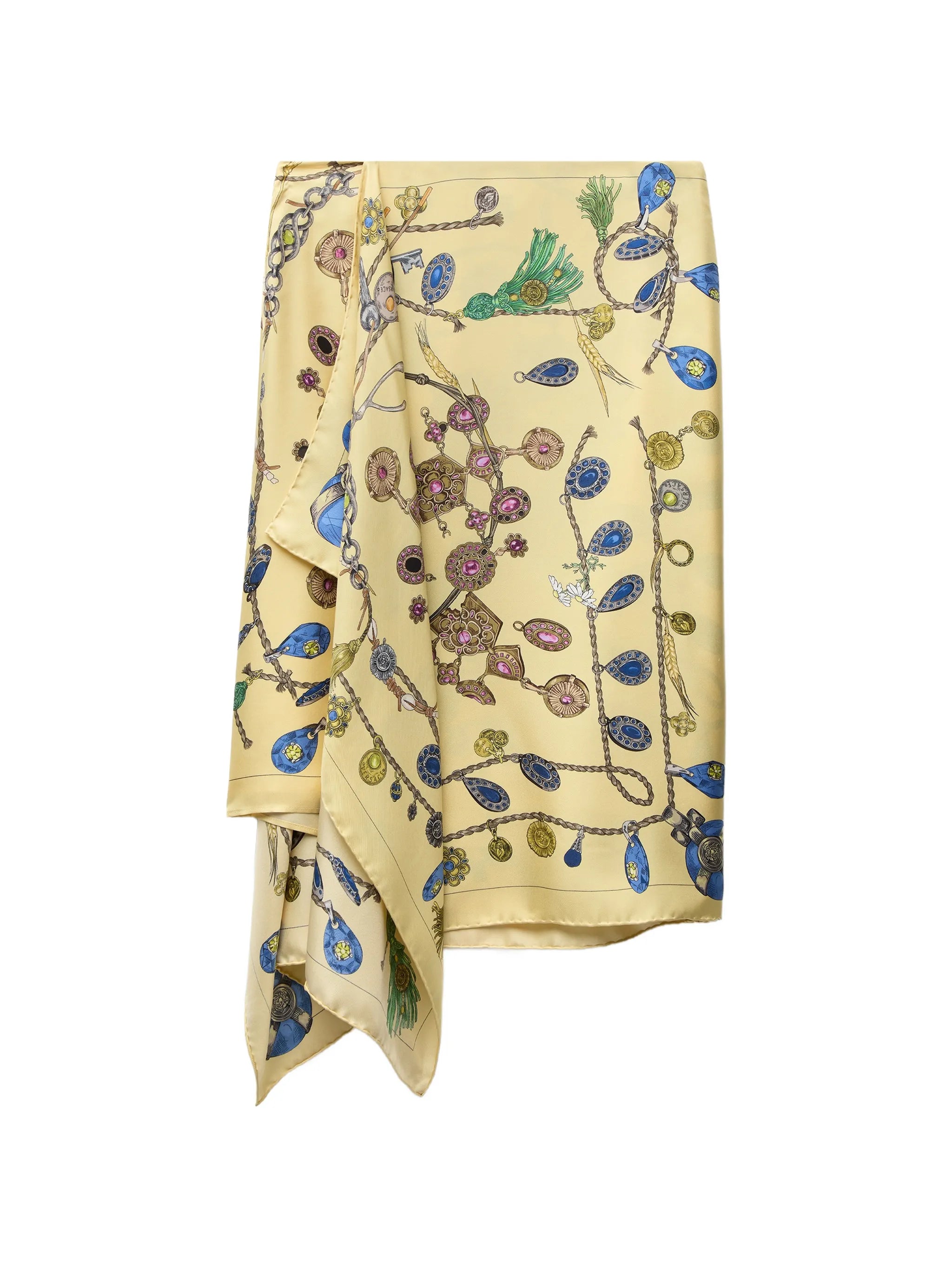 printed midi skirt