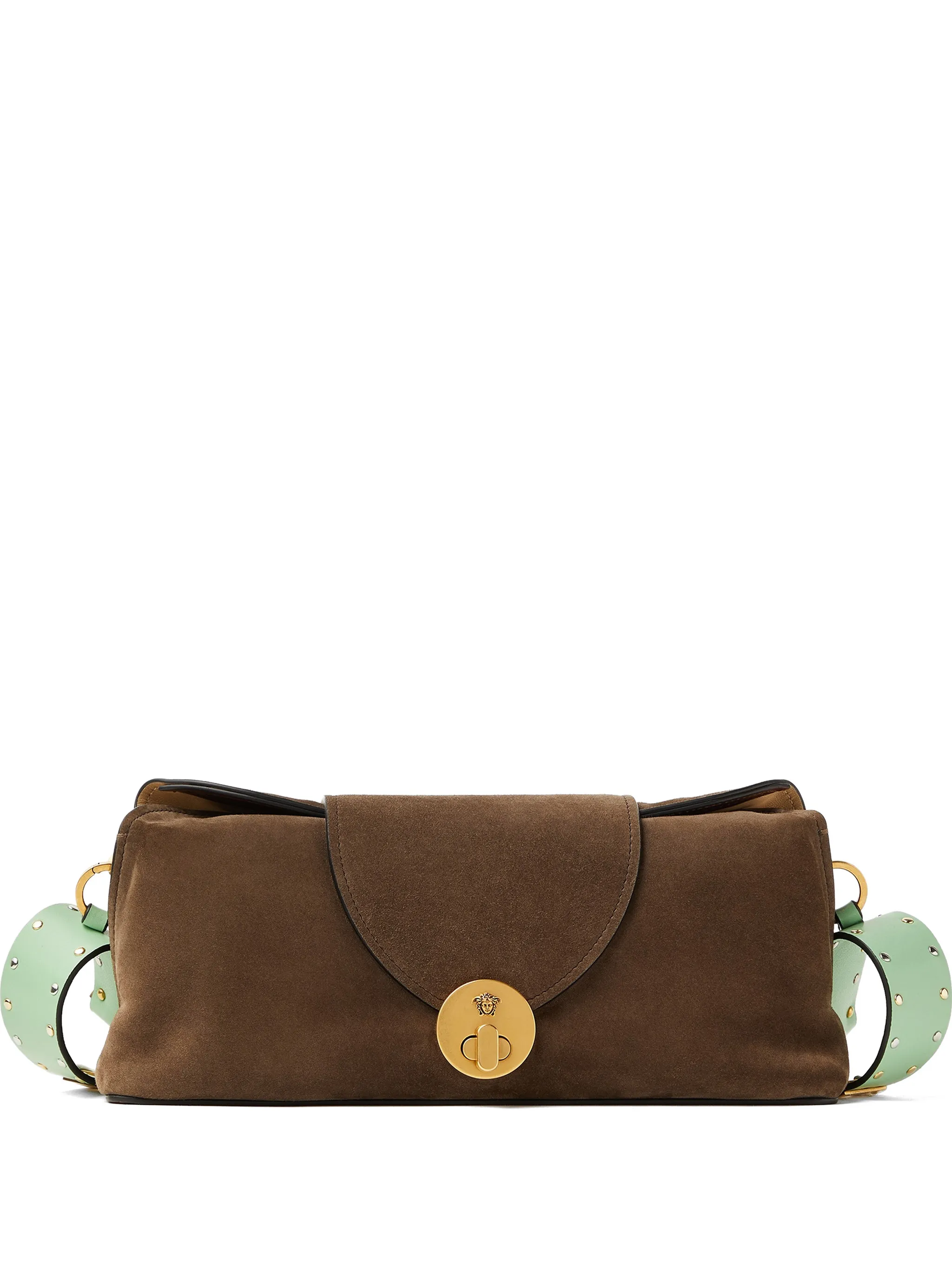 Vivian embellished crosta suede clutch