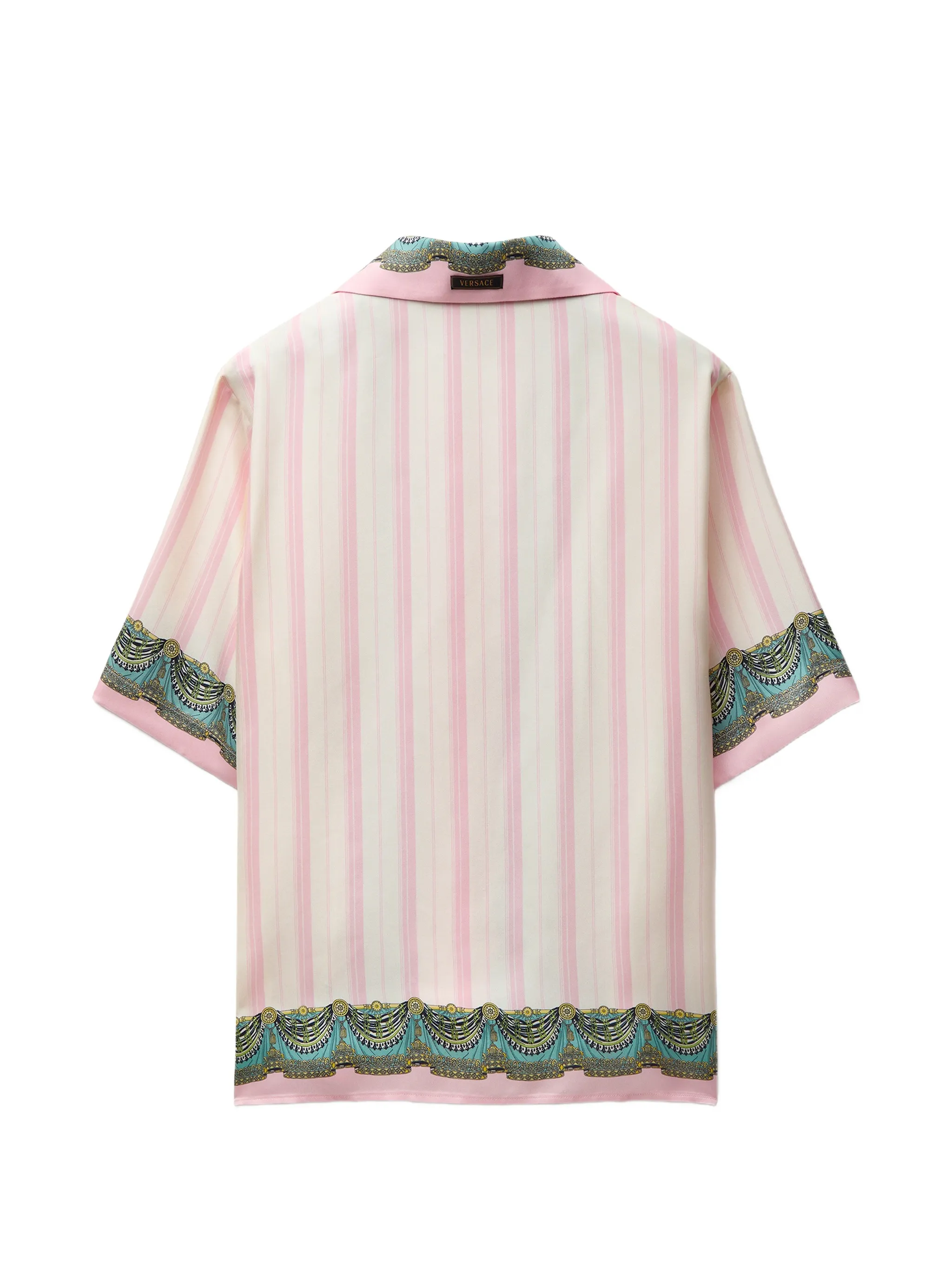 printed silk twill shirt