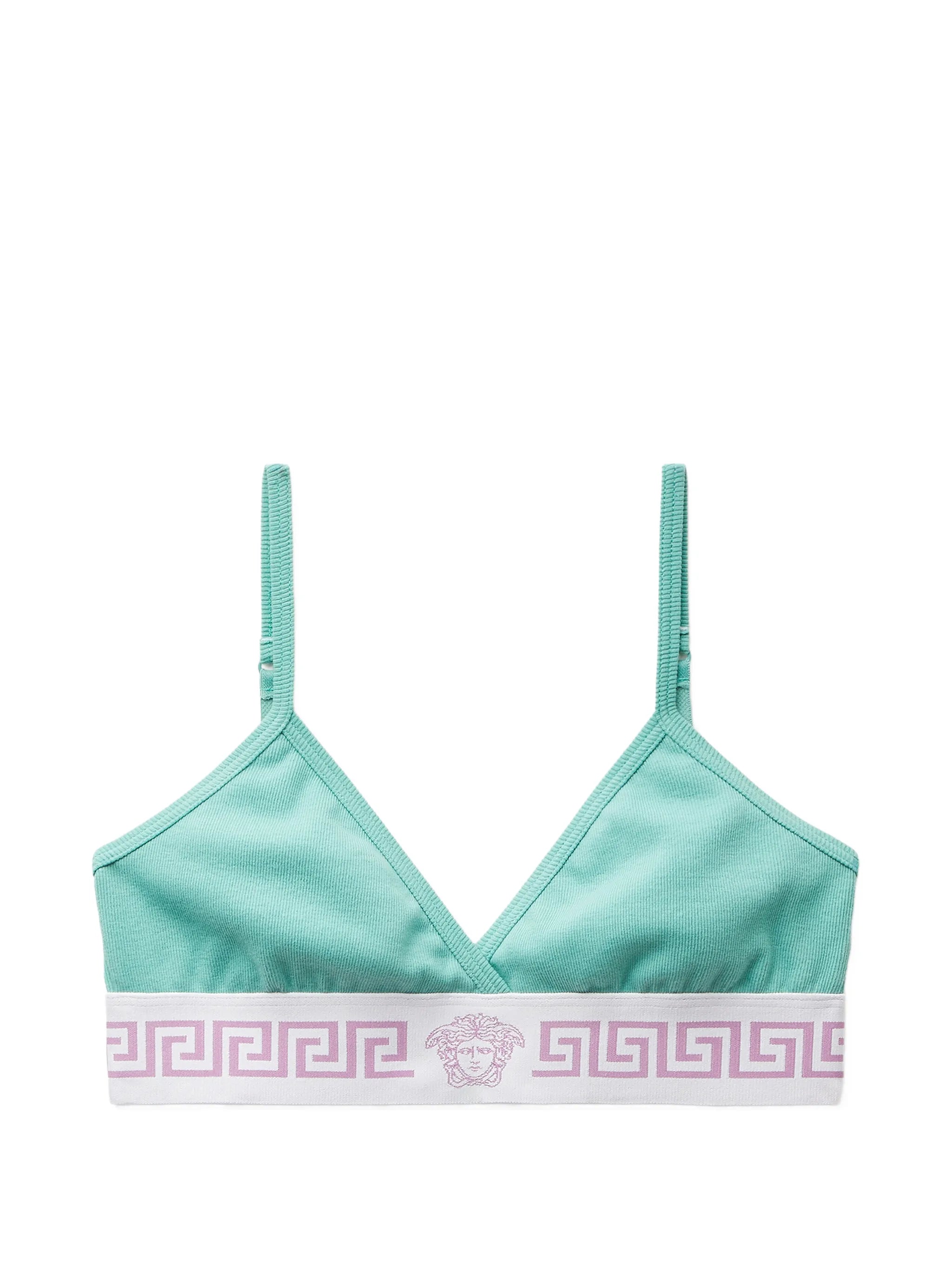 ribbed cotton-jersey bralette
