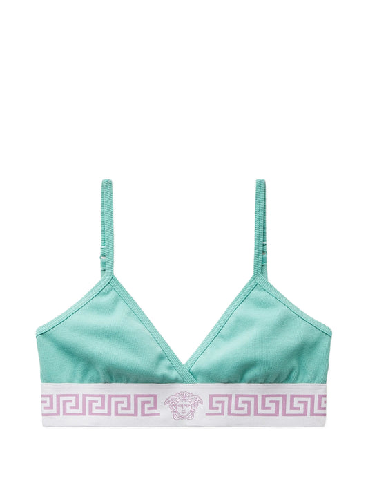 ribbed cotton-jersey bralette