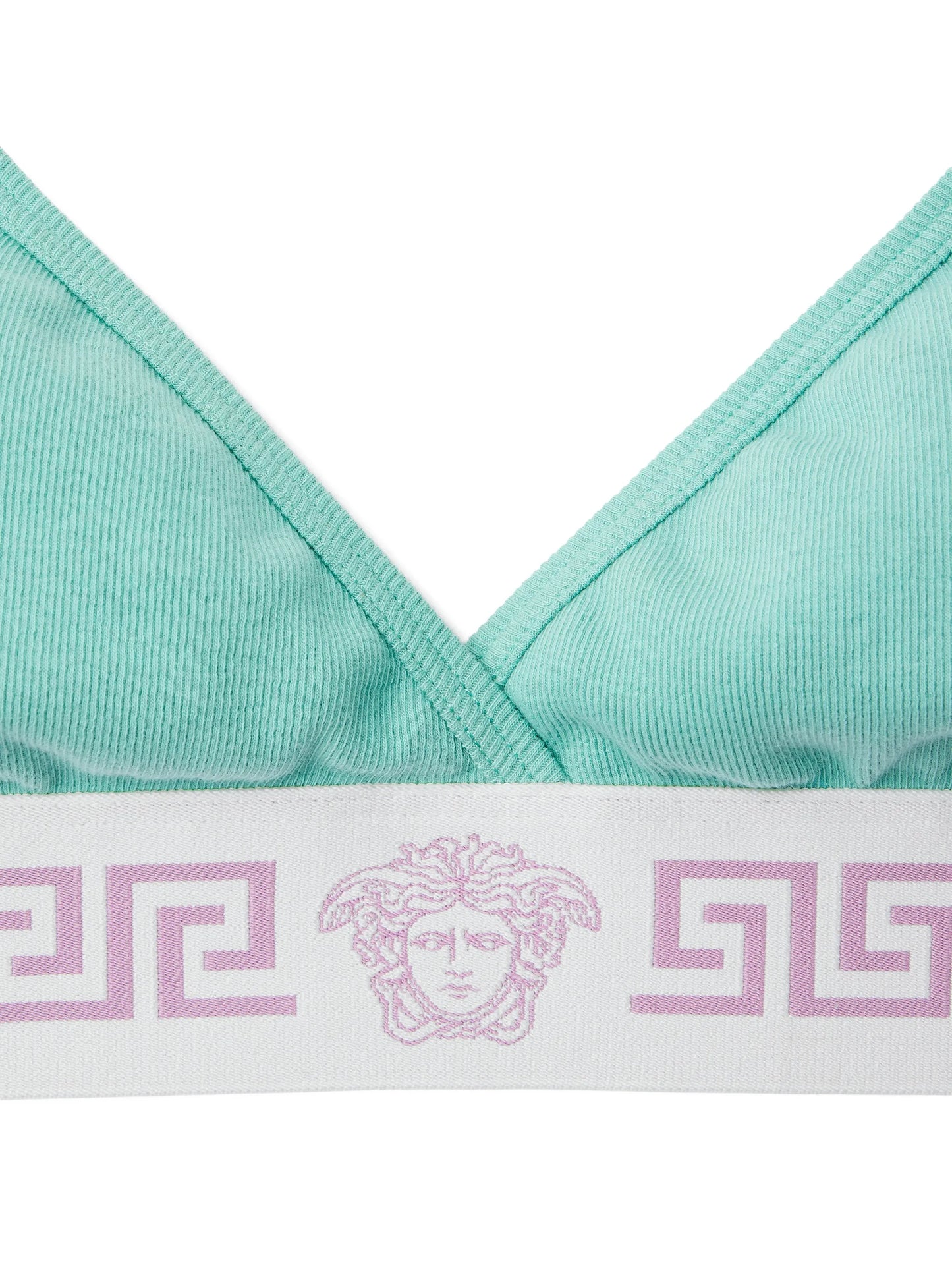 ribbed cotton-jersey bralette