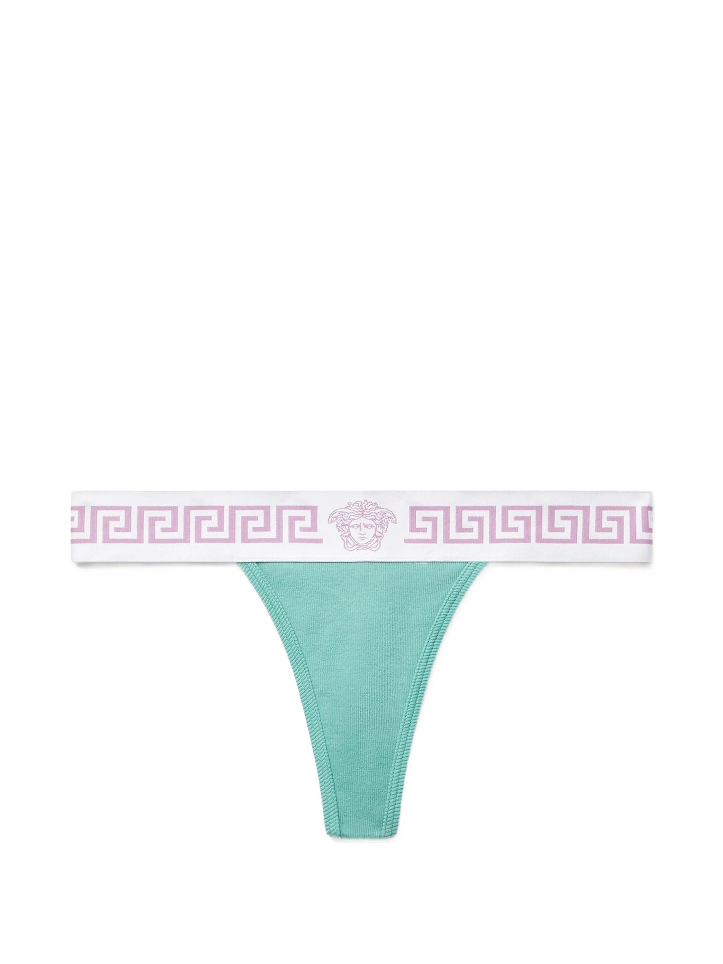 ribbed cotton thong