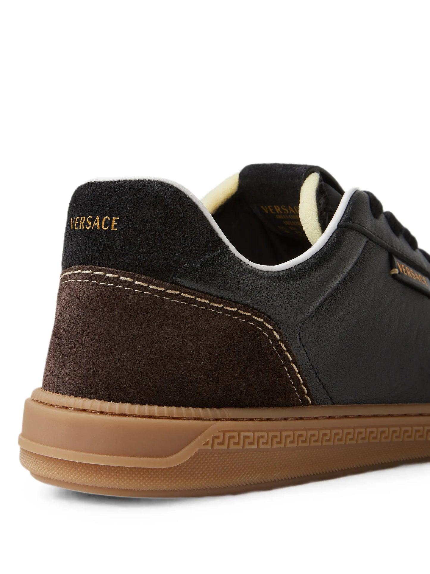 Greca Court nappa  suede sneakers
