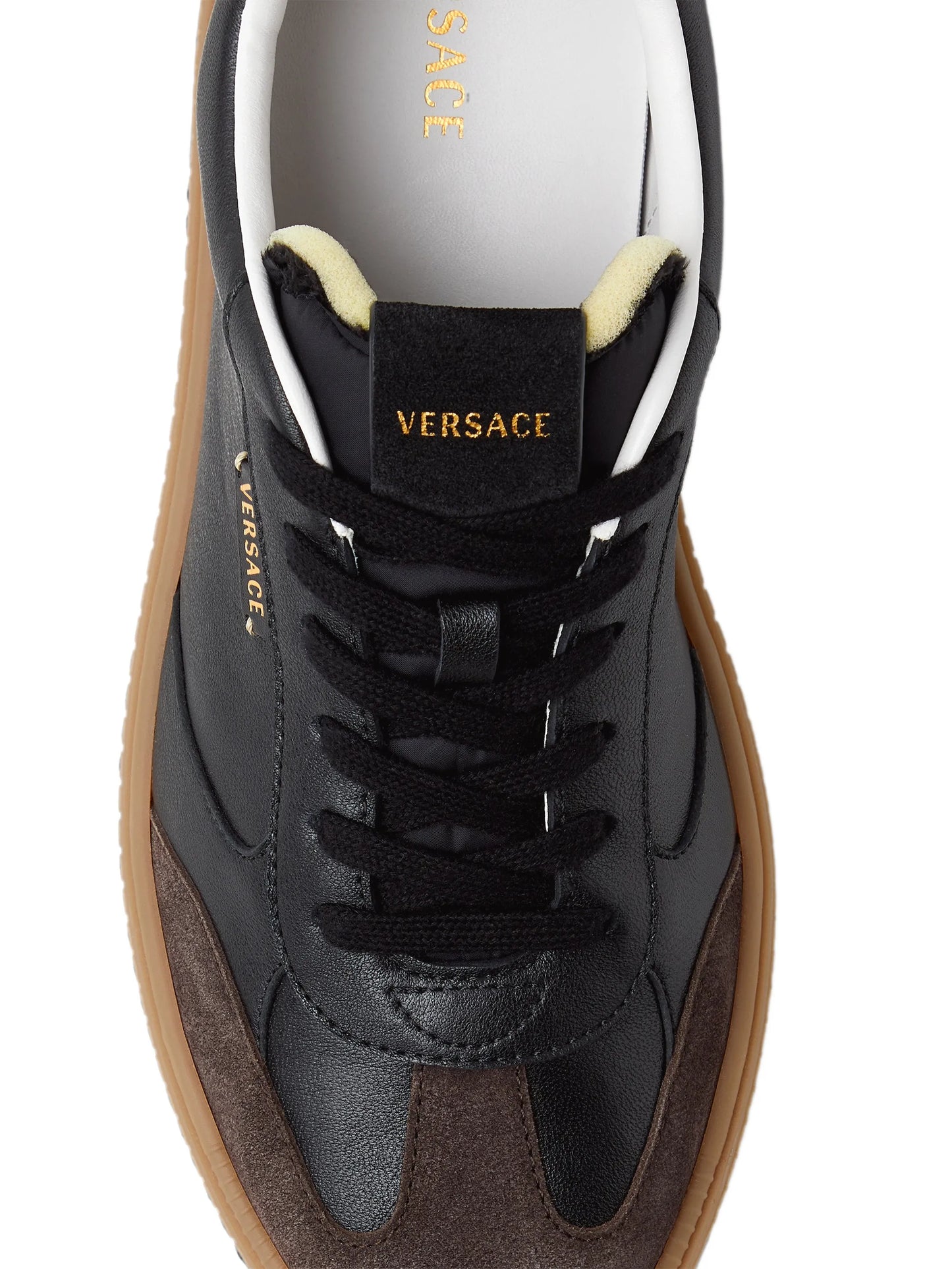 Greca Court nappa  suede sneakers