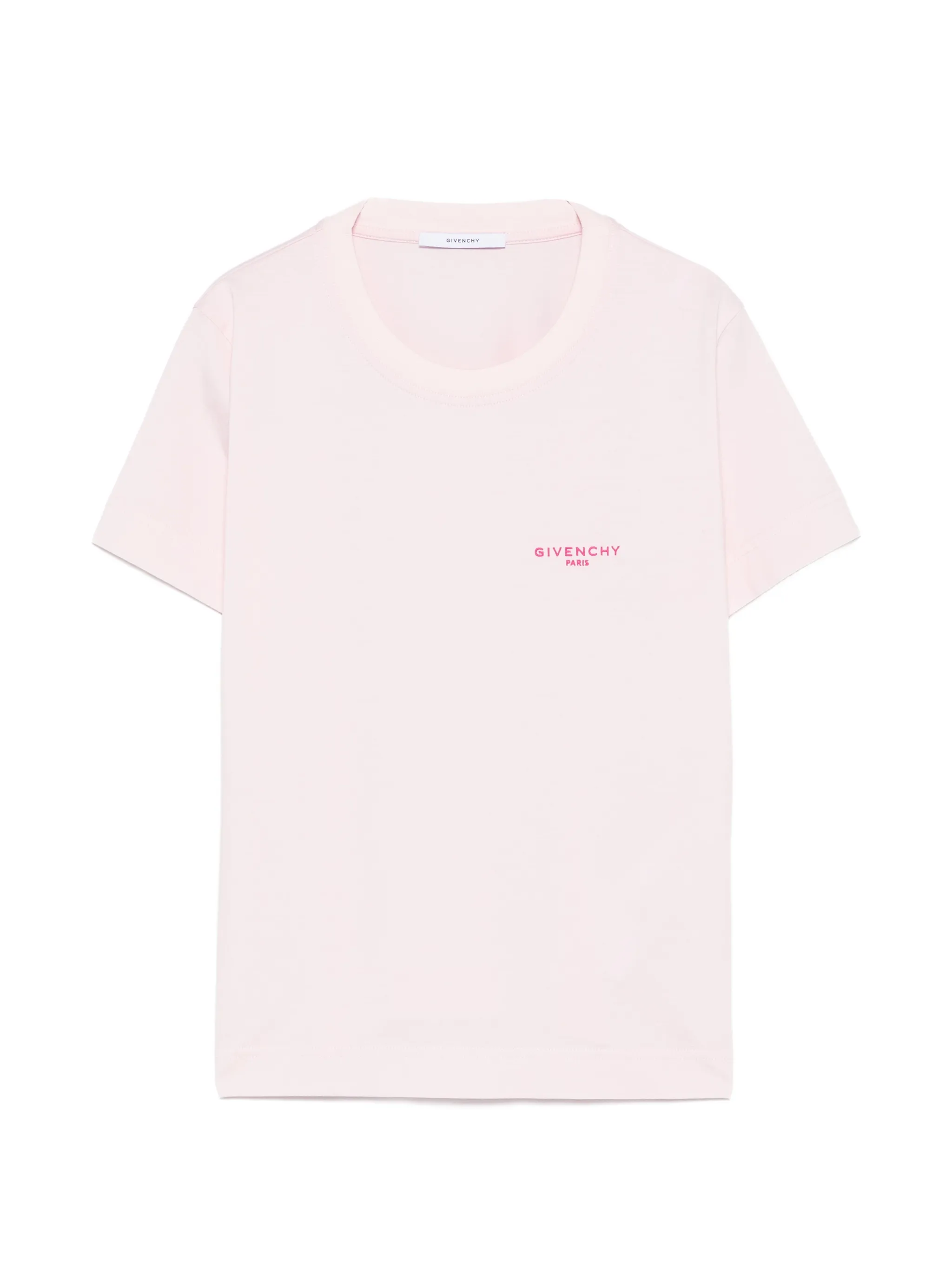 slim T-shirt in cotton with Paris embroidery