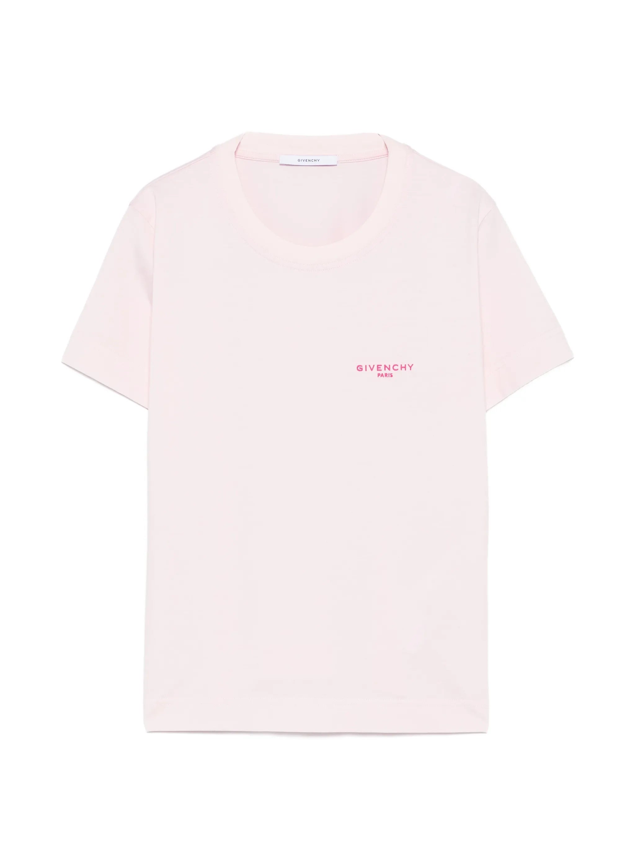 slim T-shirt in cotton with Paris embroidery