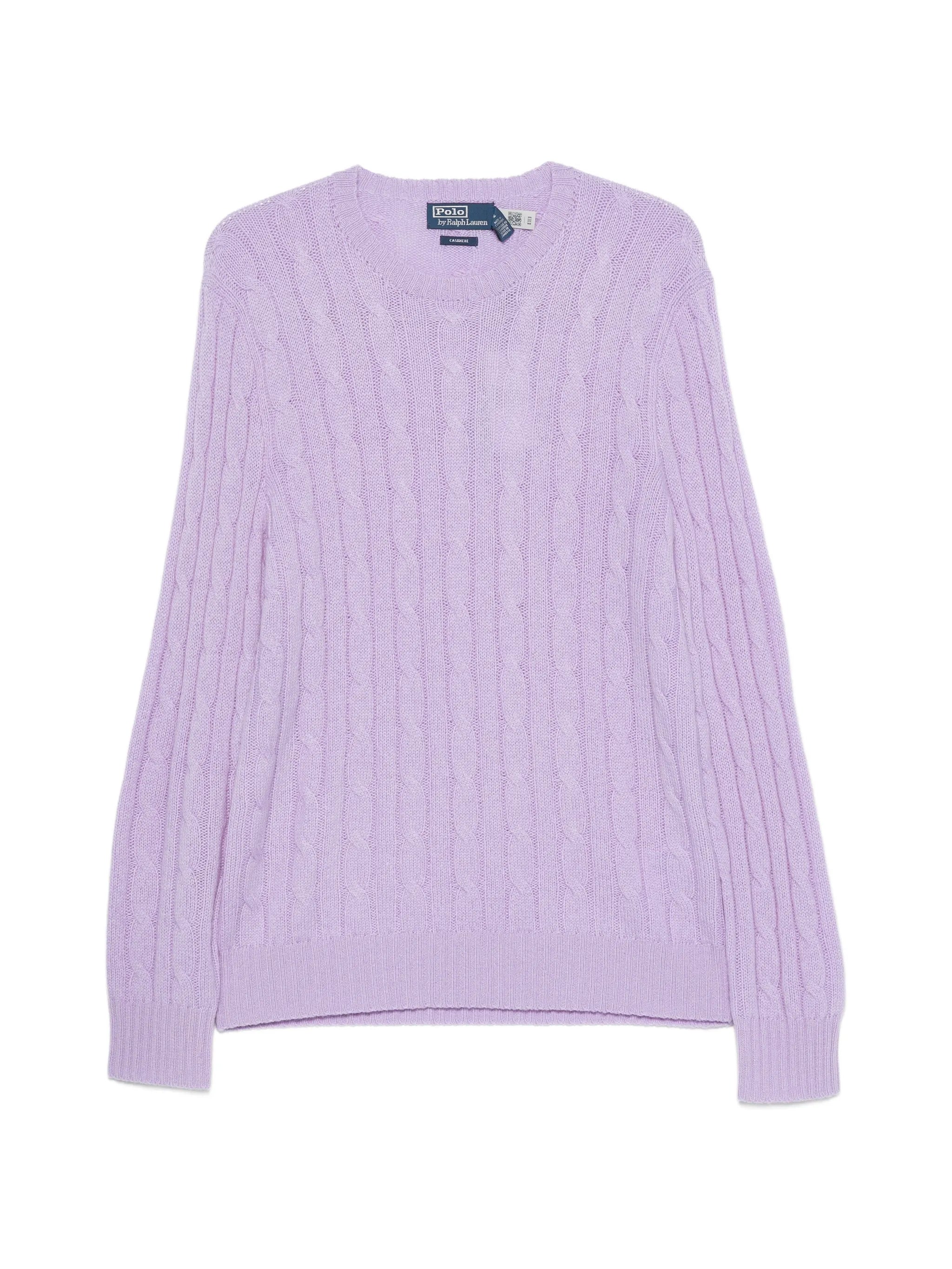 cable-knit sweater