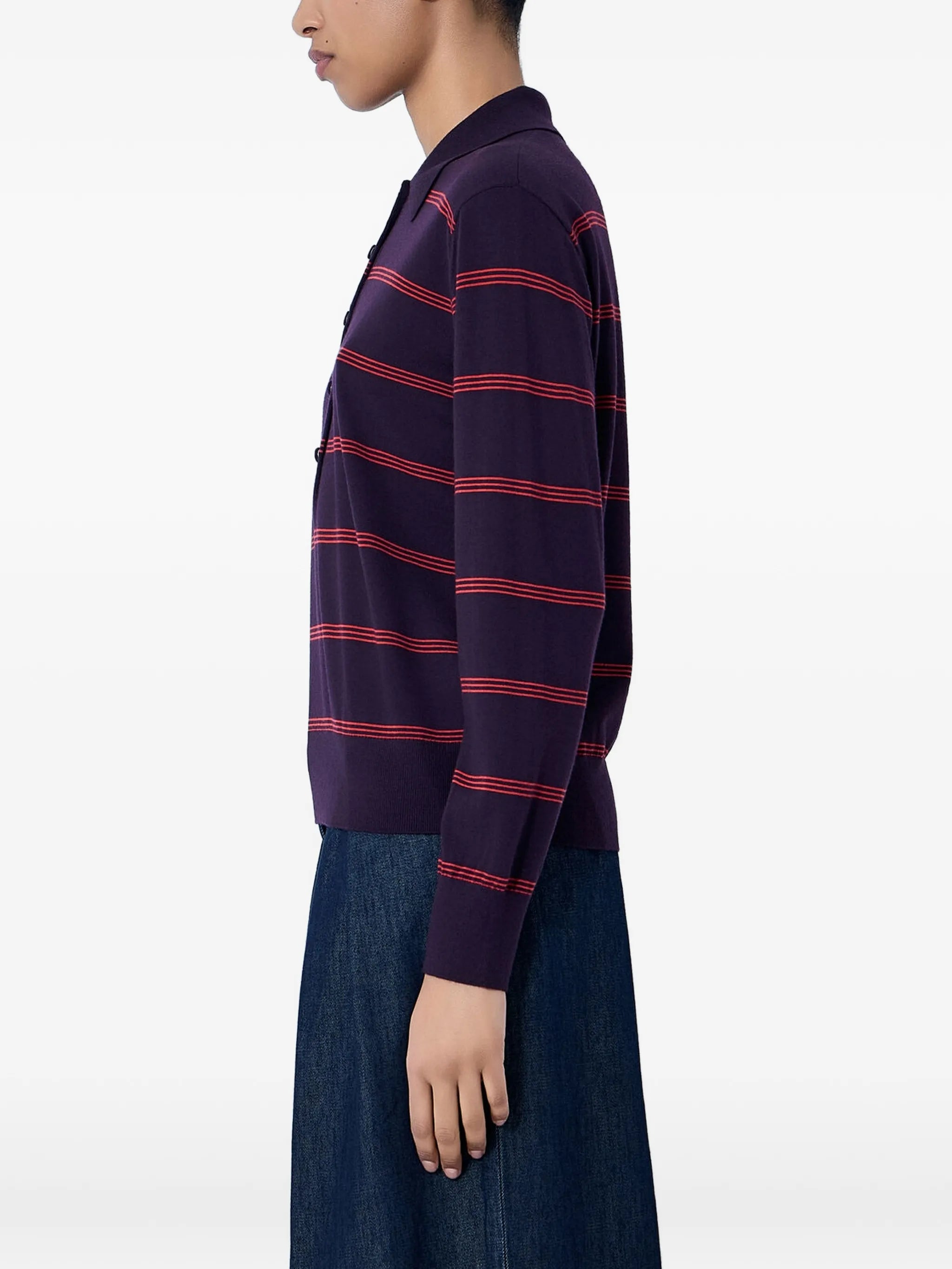 striped polo top