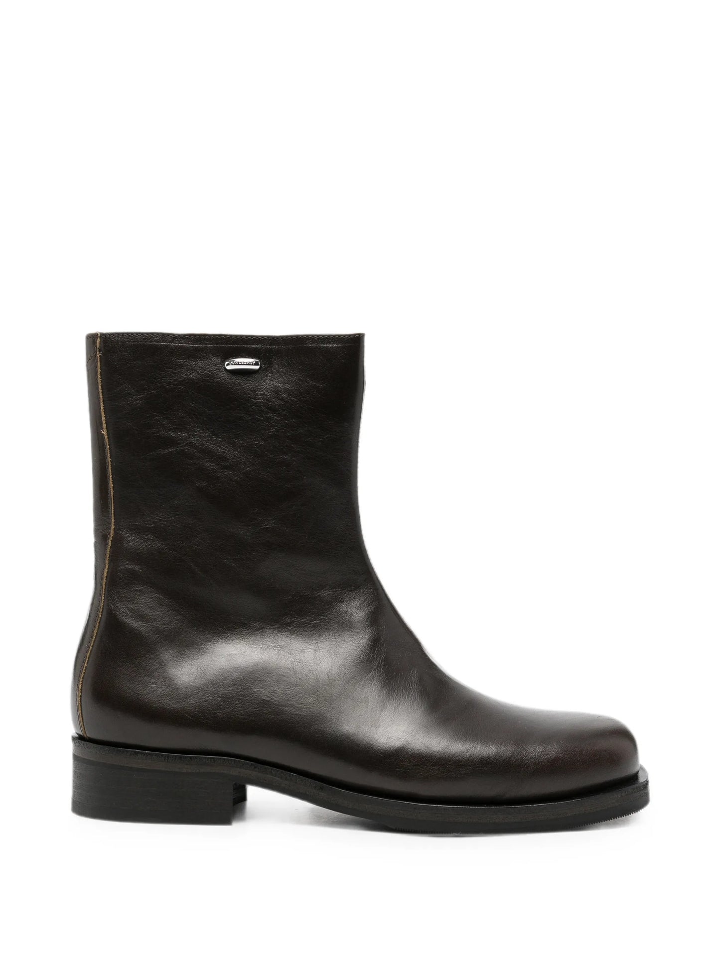 Camion leather biker boots