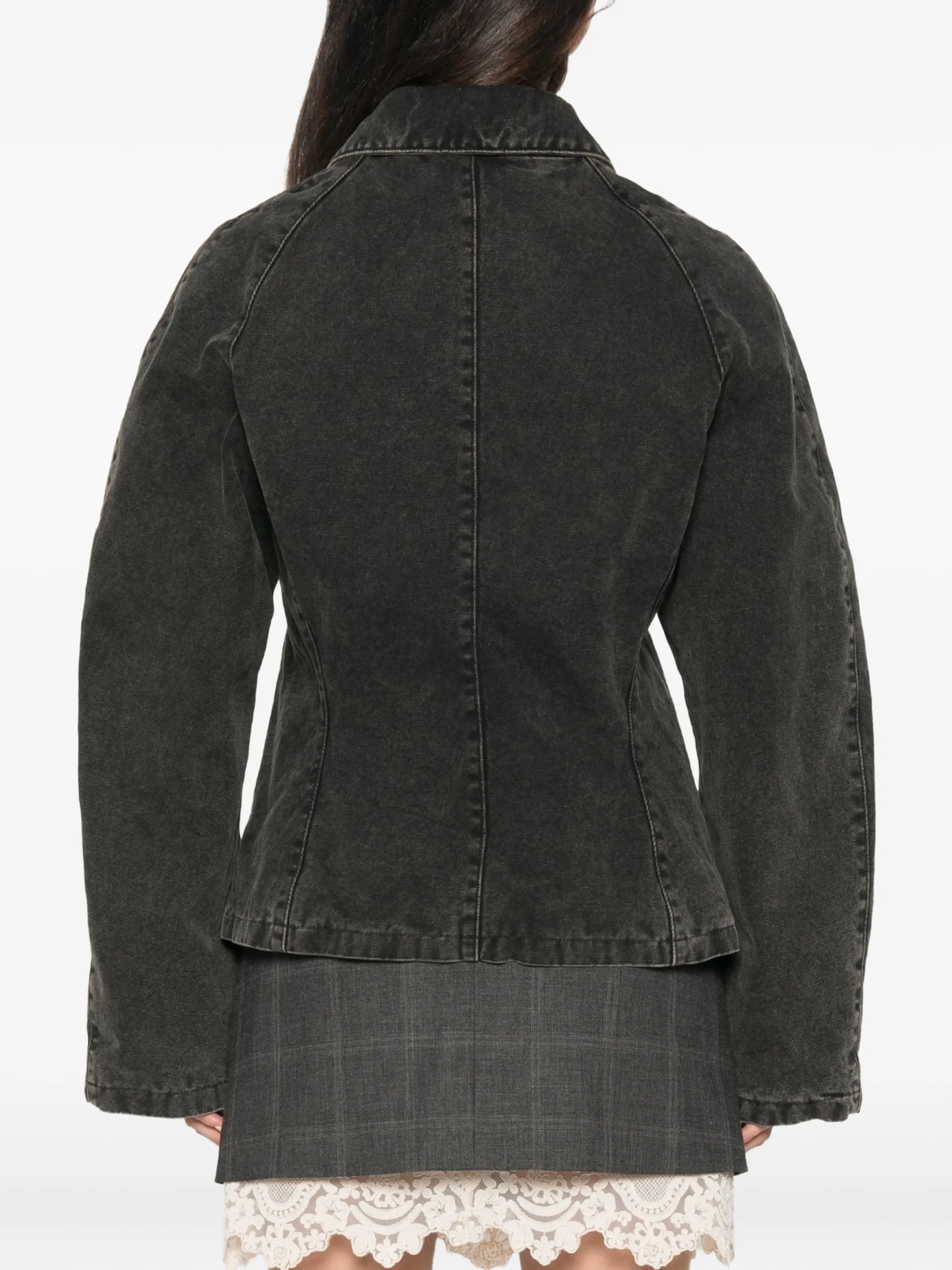 Cinched denim jacket