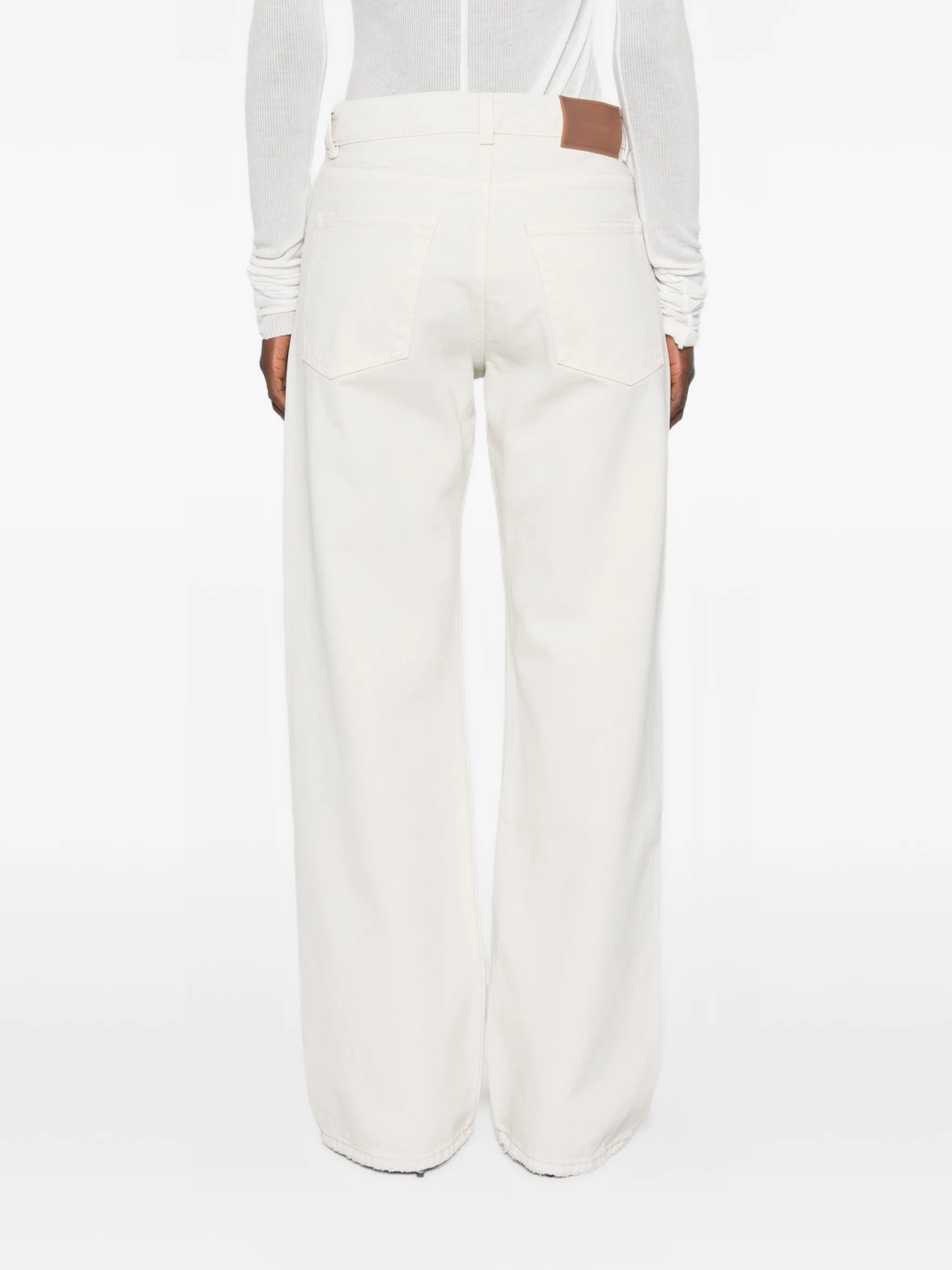 full cut straight-leg jeans