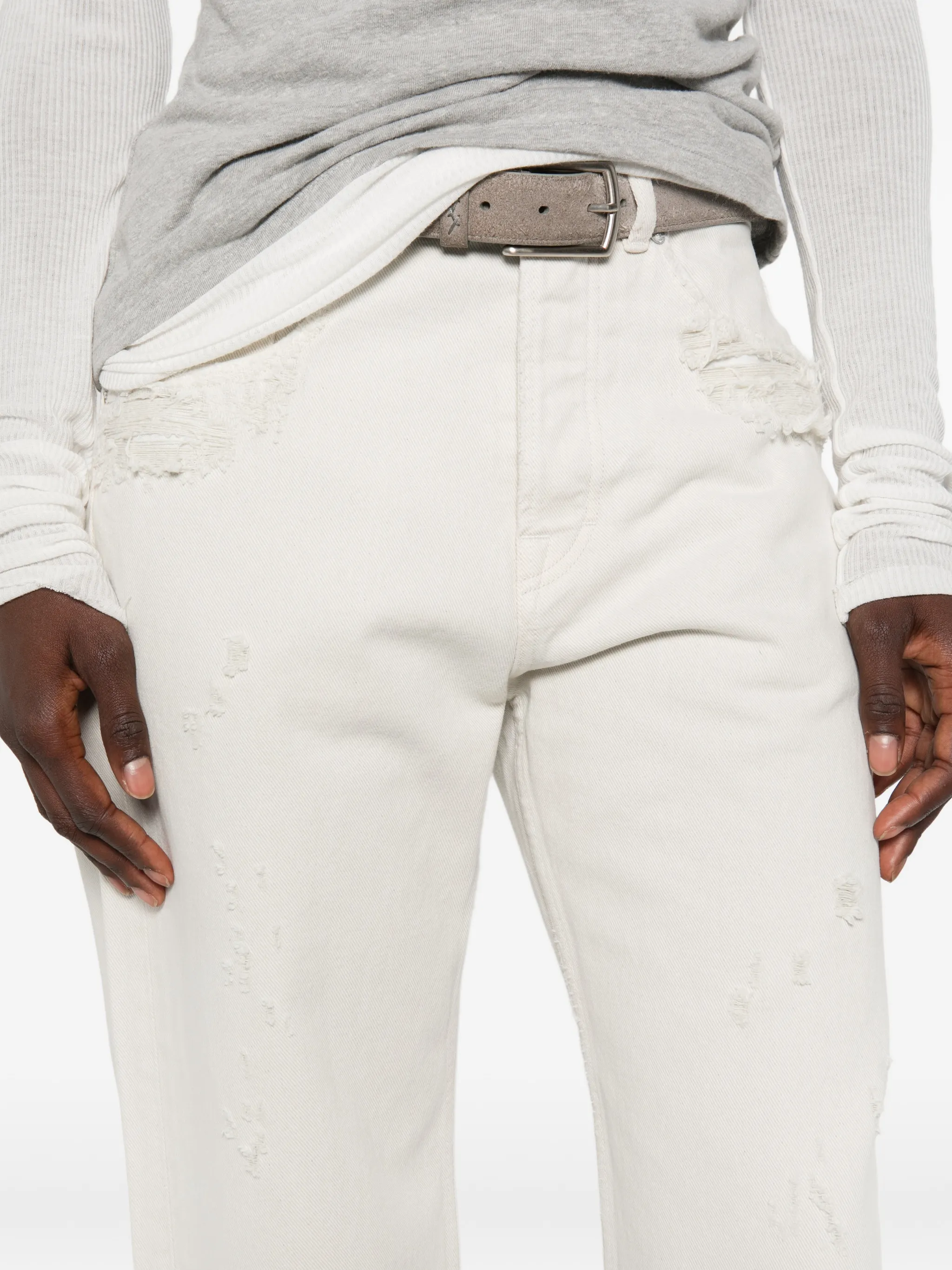 full cut straight-leg jeans