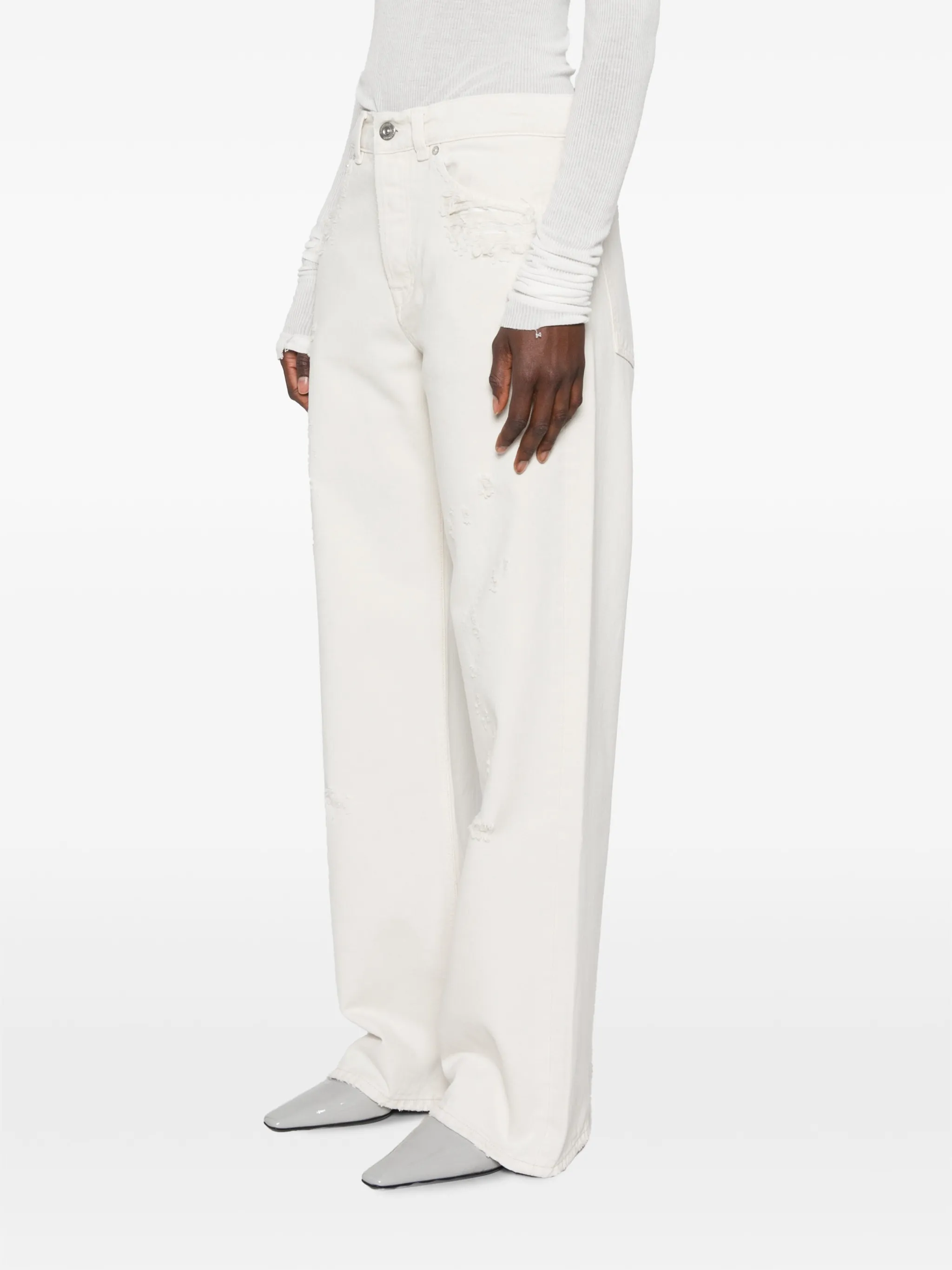 full cut straight-leg jeans